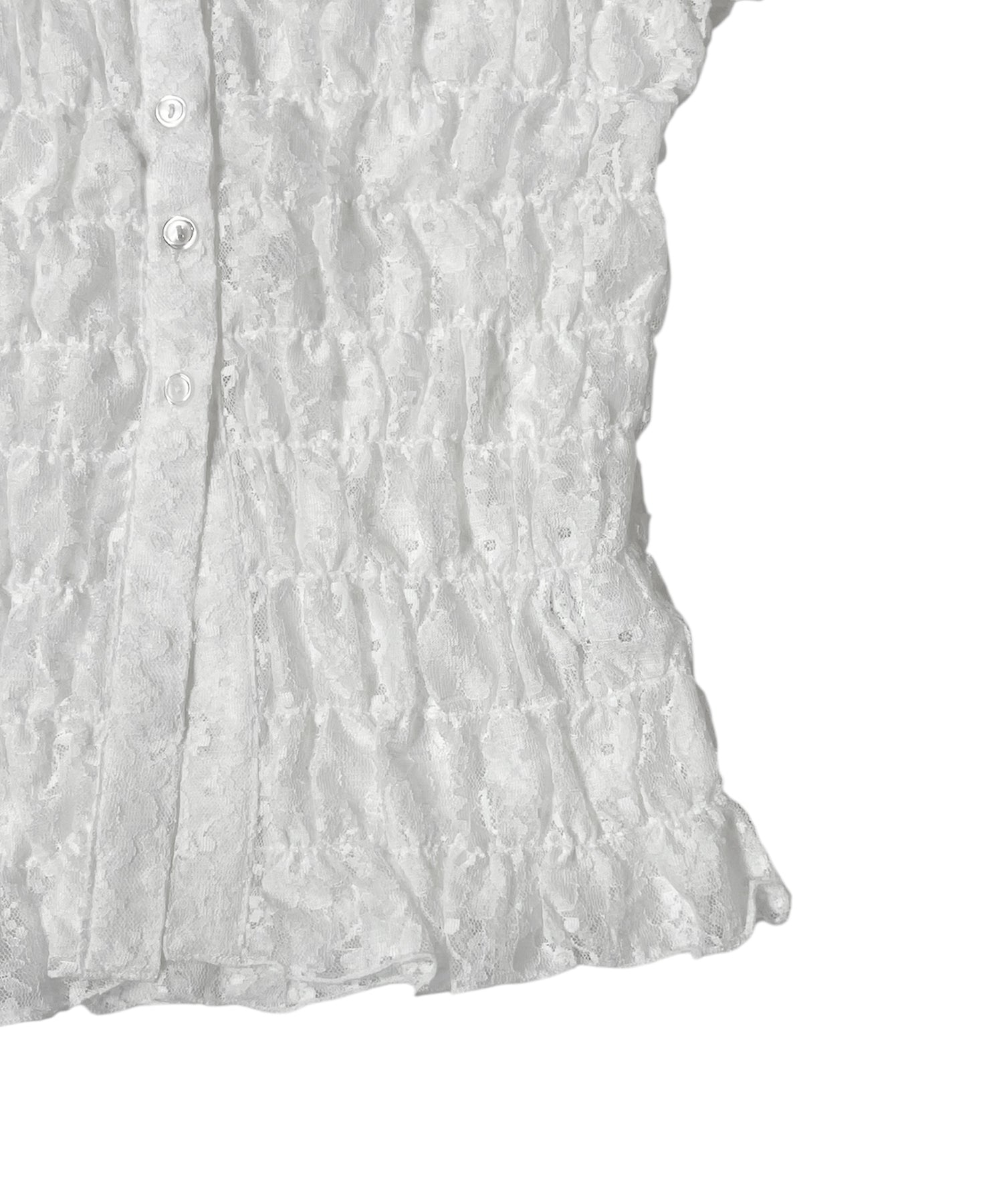 レースシャーリングコンパクトシャツ