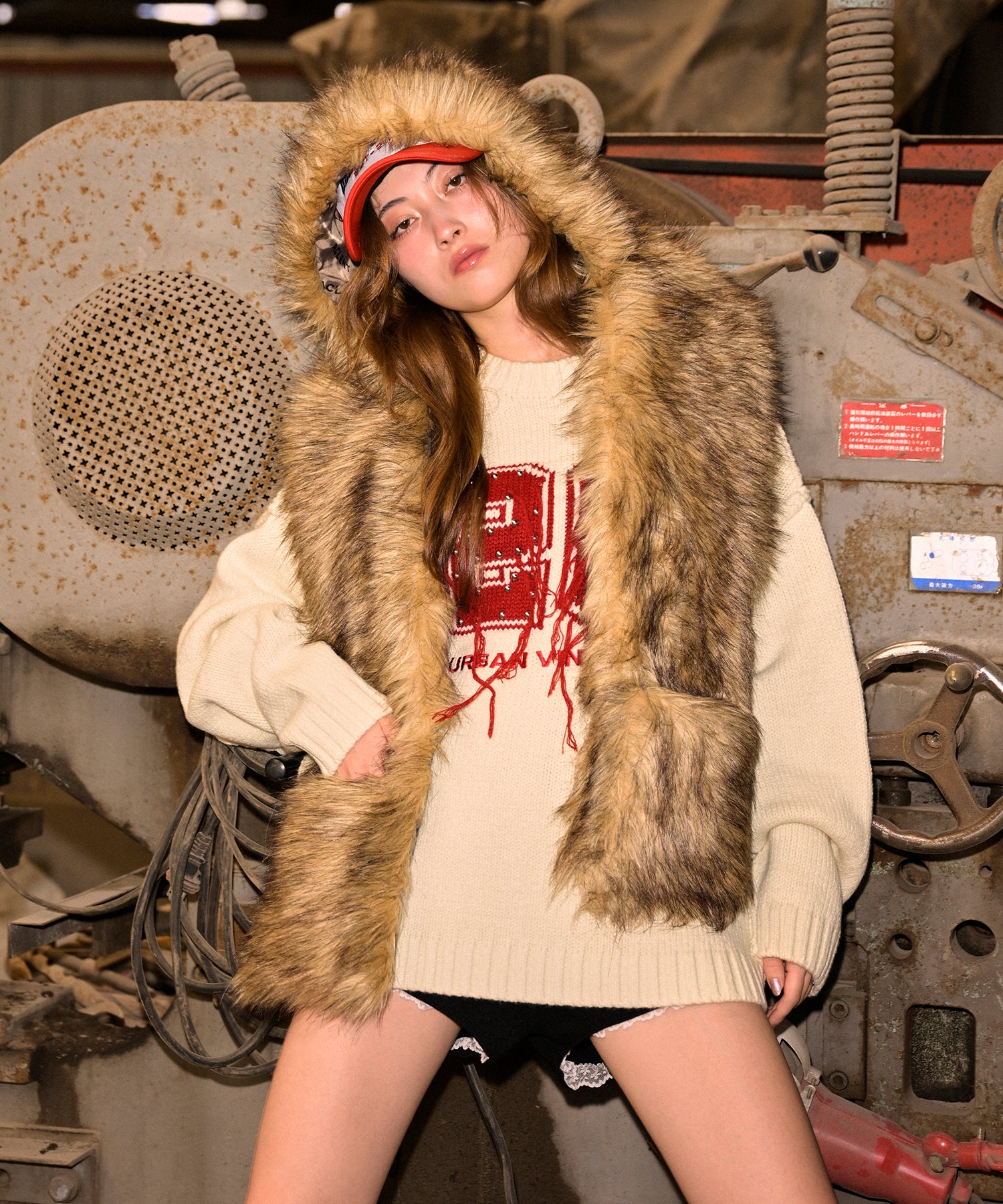 MODEL:163cm/COLOR:WHITE/SIZE:F