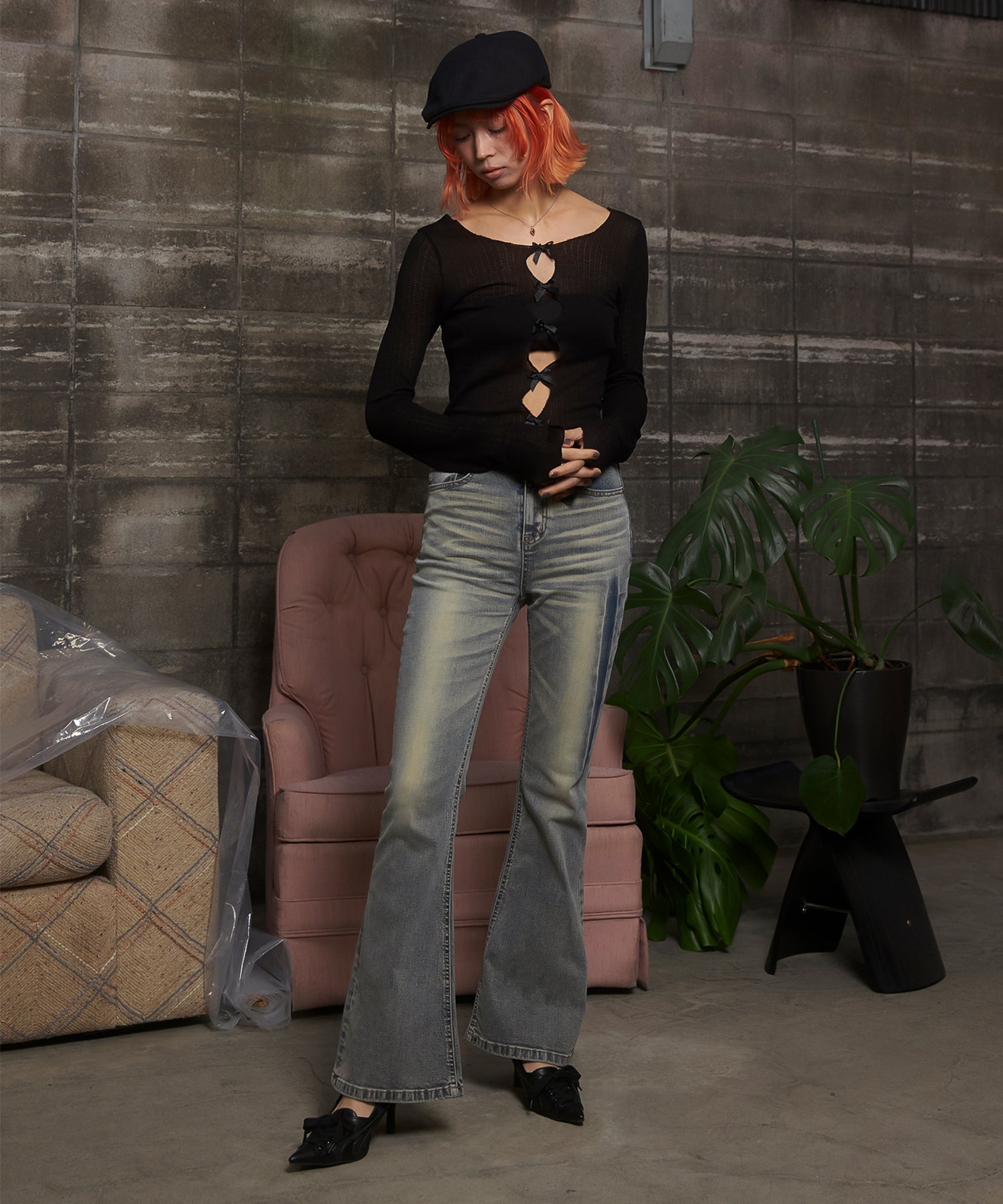 MODEL:172cm/COLOR:LIGHT BLUE