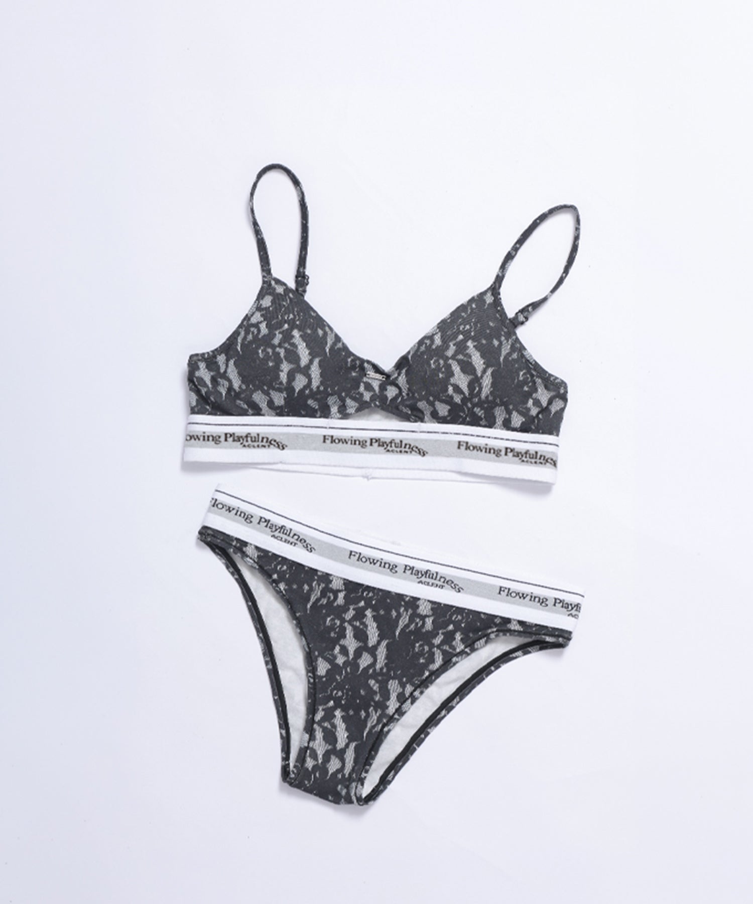Lace Print Underwear Set