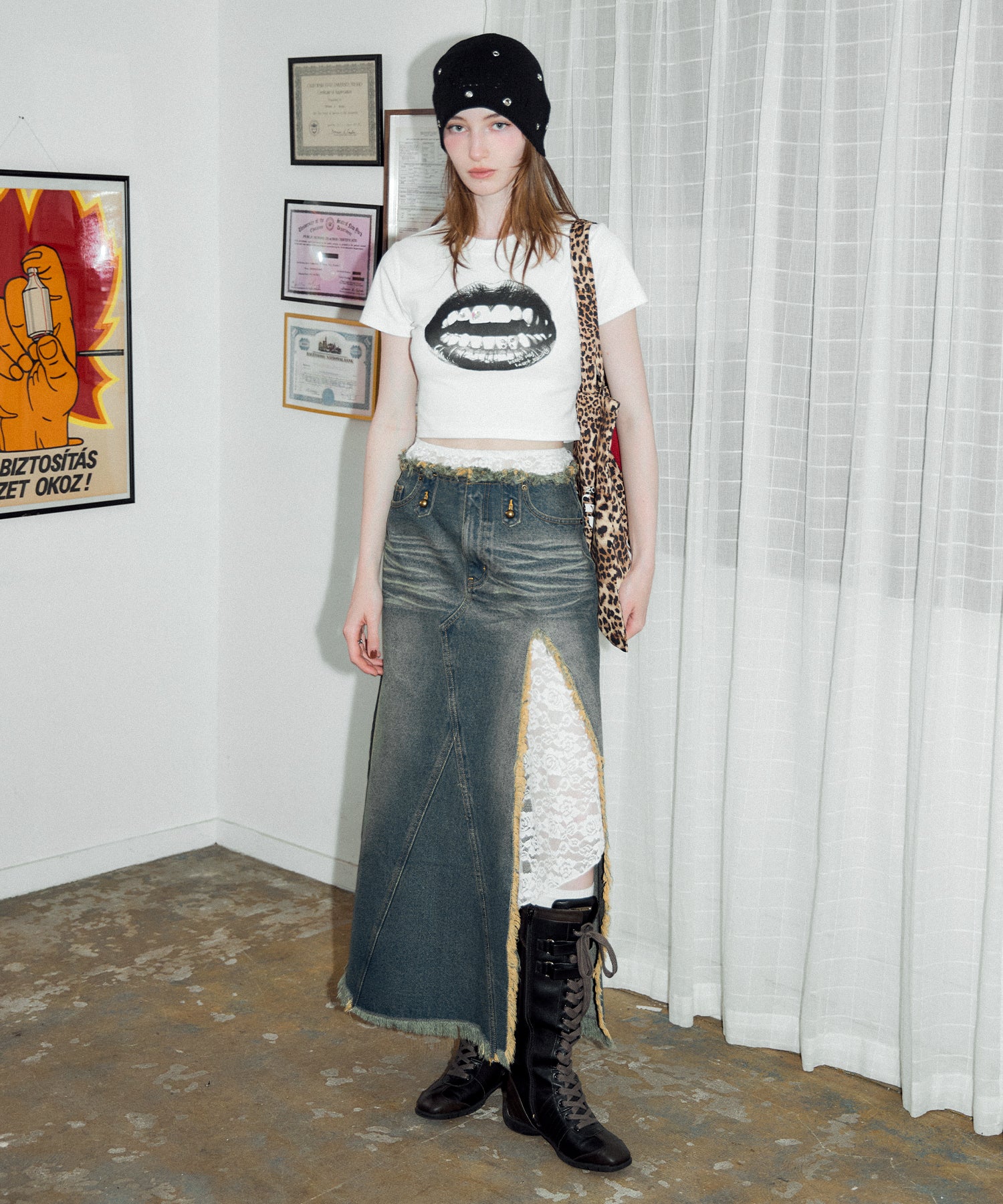 MODEL:174cm/COLOR:BLUE/SIZE:M