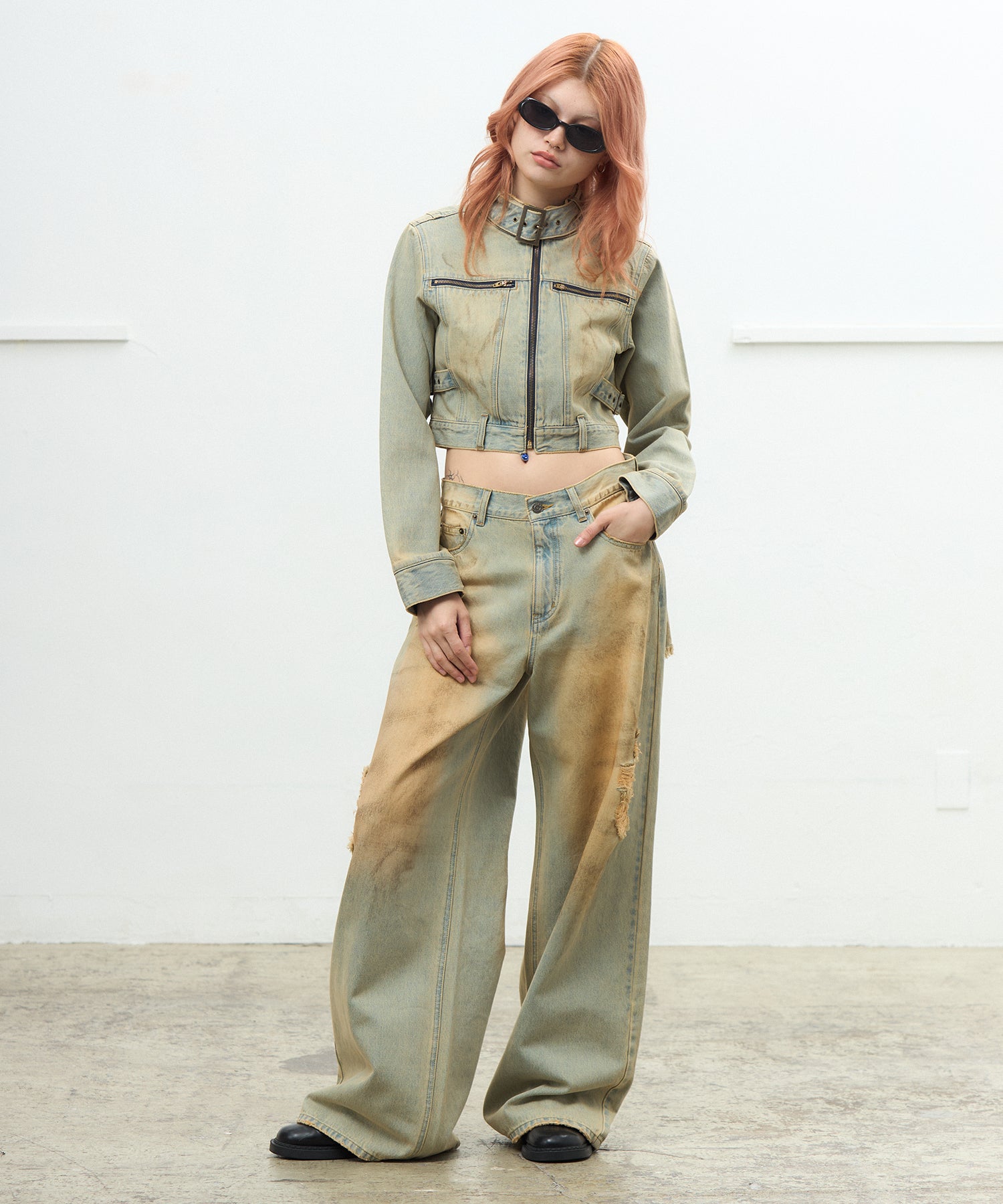 MODEL:170cm/COLOR:LIGHT BLUE/SIZE:M