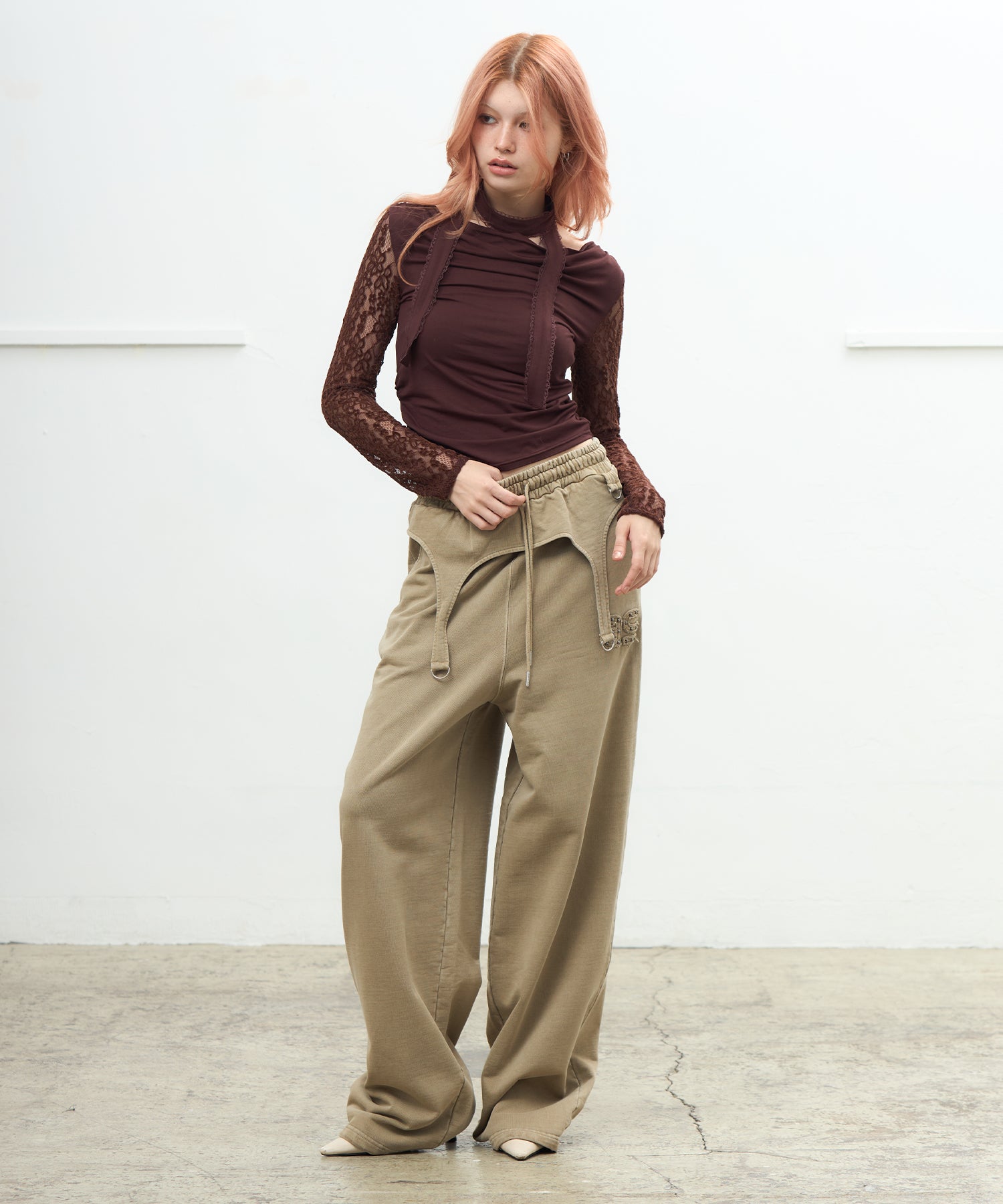 MODEL:170cm/COLOR:BROWN/SIZE:F