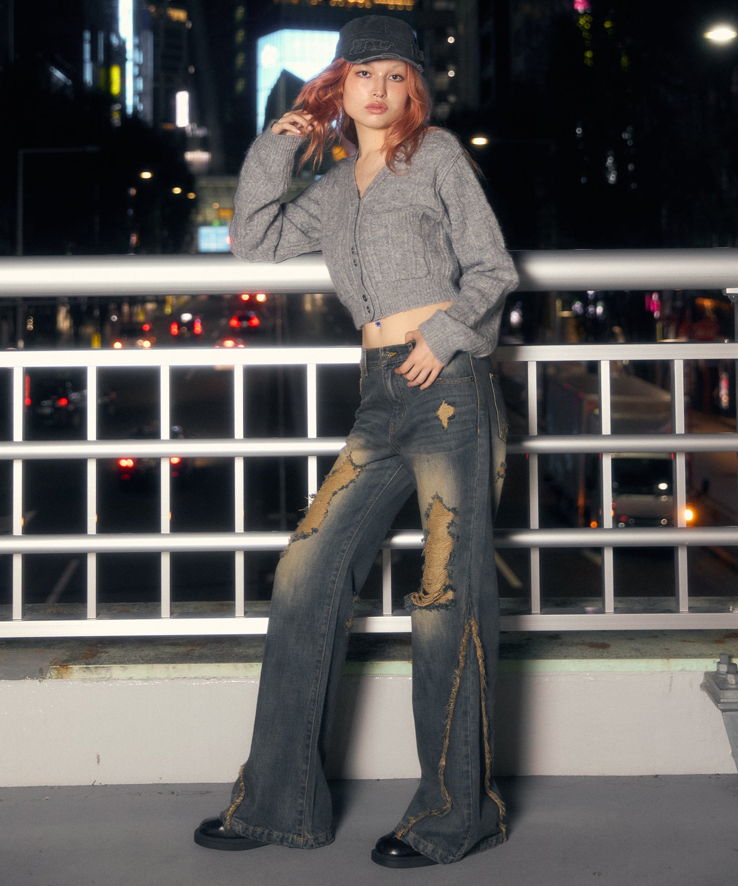 MODEL:170cm/COLOR:GRAY/SIZE:F