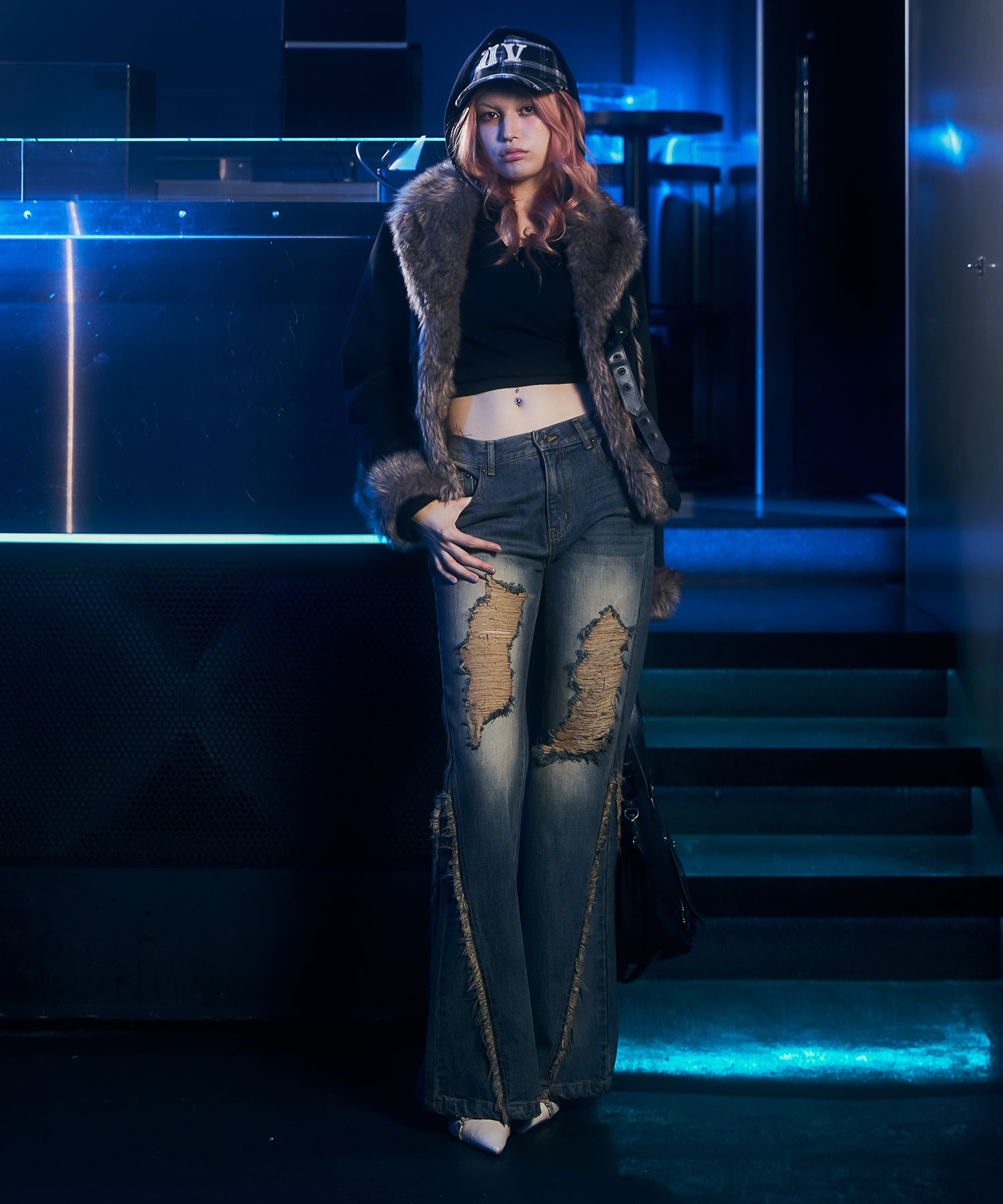 MODEL:170cm/COLOR:BLACK/SIZE:M