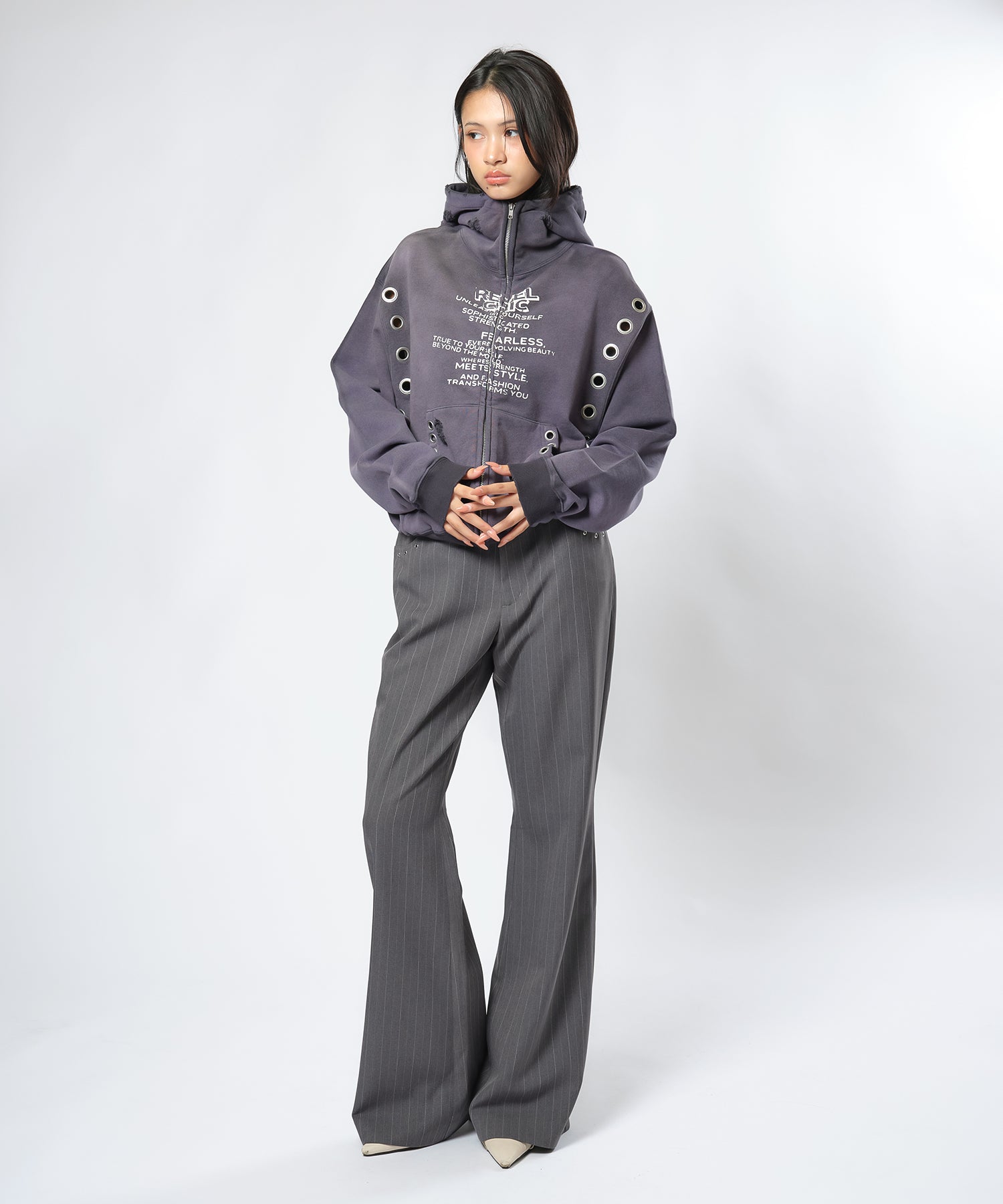 MODEL:170cm/COLOR:NAVY/SIZE:F