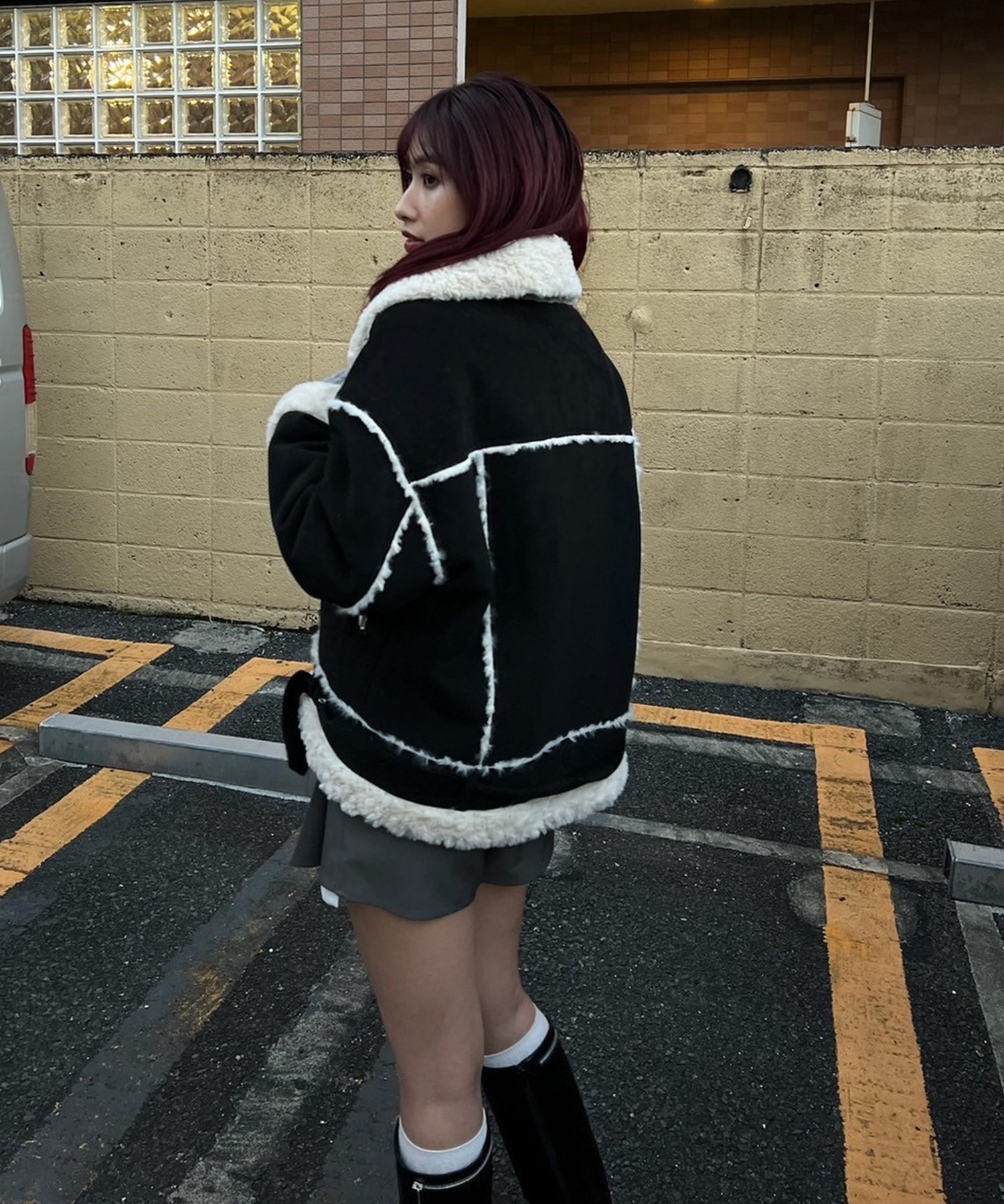 STAFF:163cm/COLOR:BLACK/SIZE:F