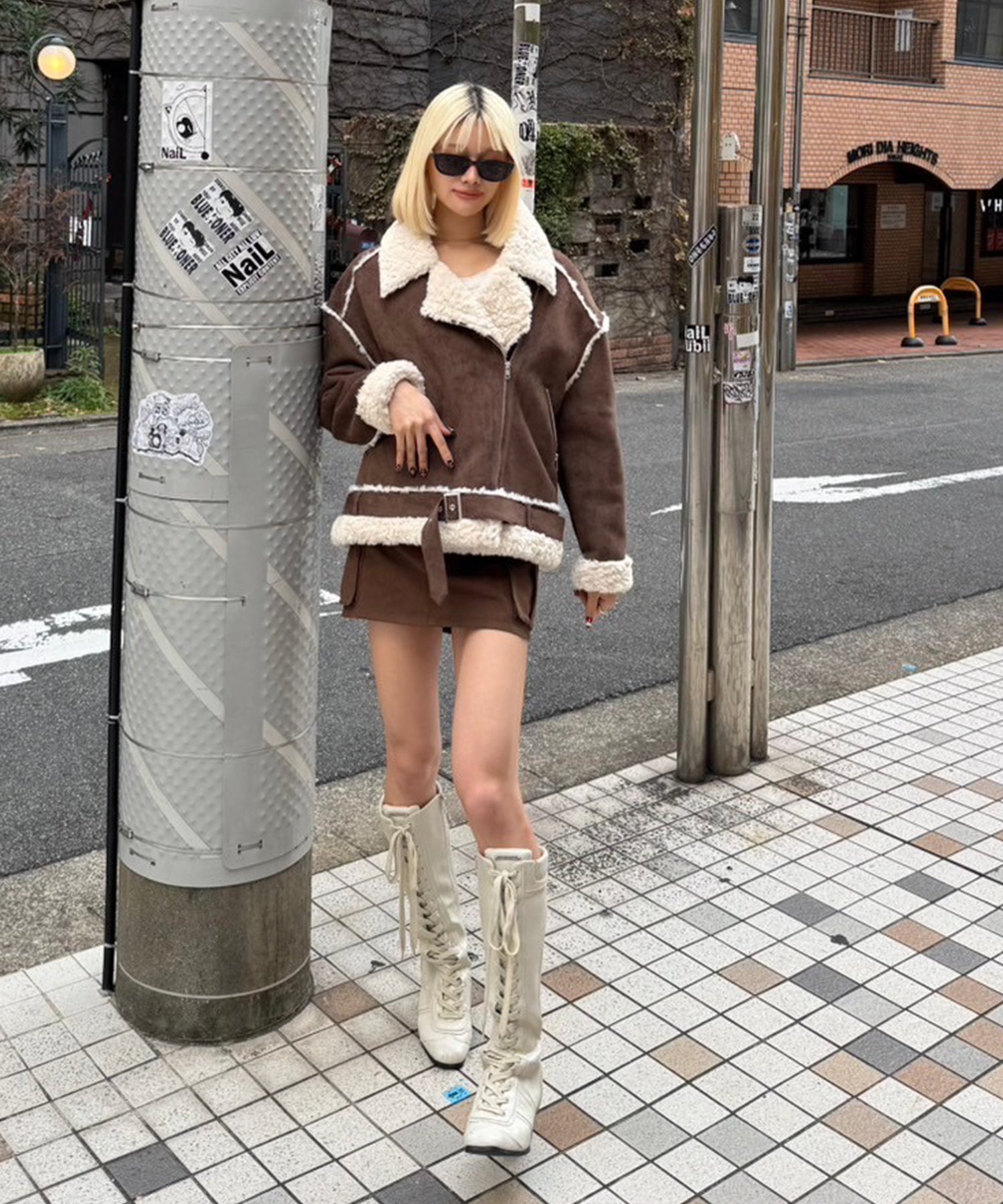 STAFF:165cm/COLOR:BROWN/SIZE:F