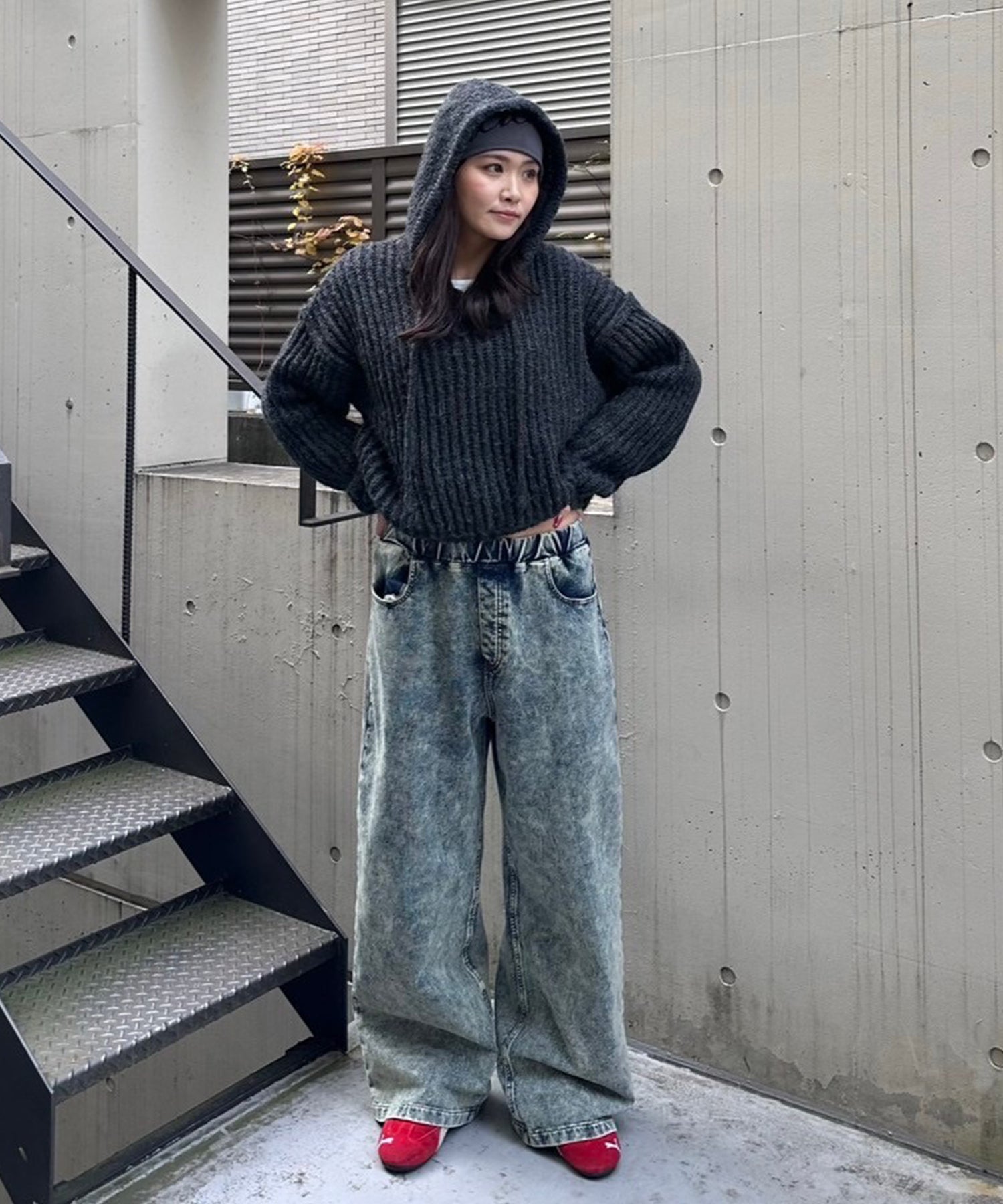 STAFF:158cm/COLOR:DARK GRAY/SIZE:F