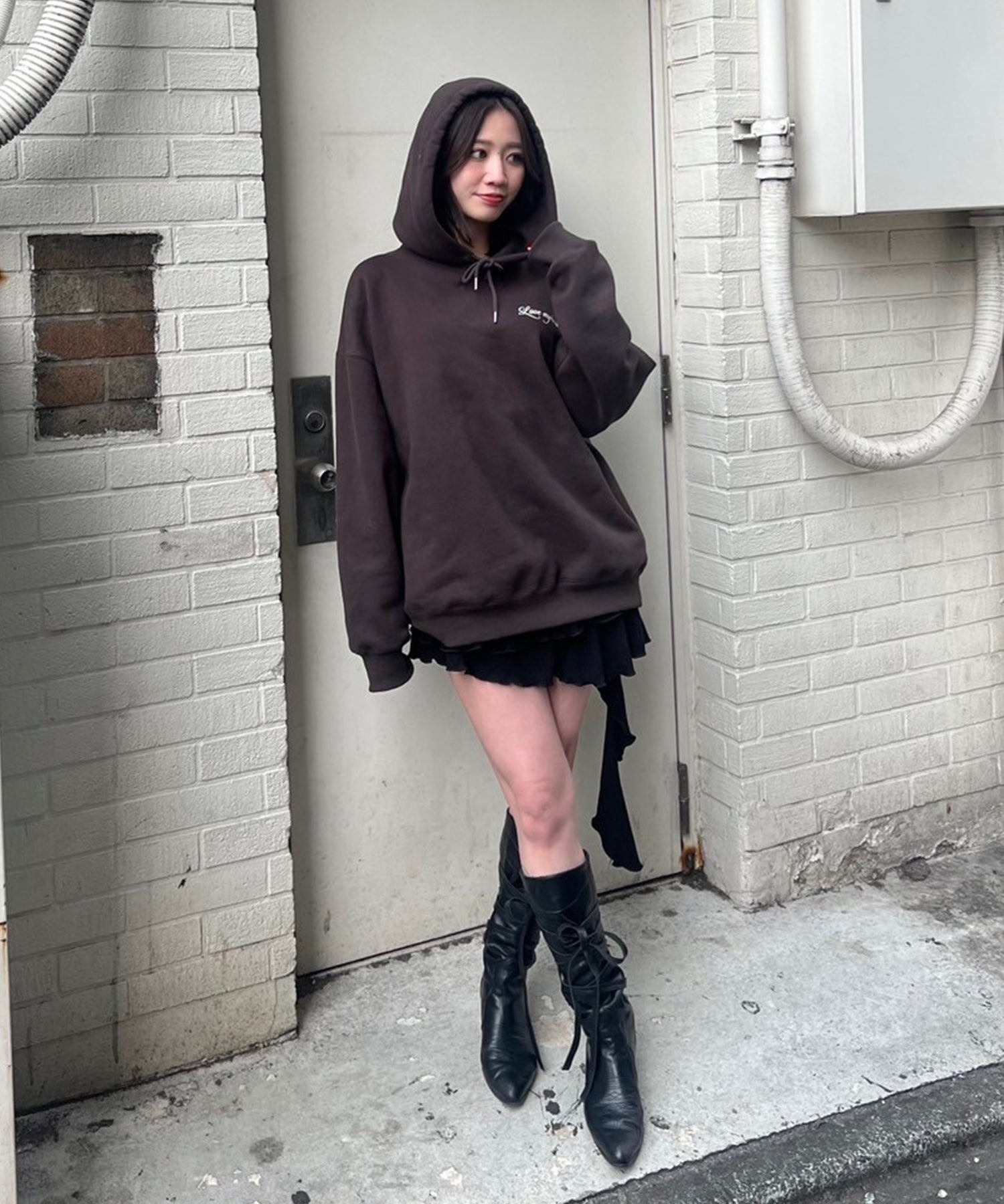 STAFF:160cm/COLOR:BLACK/SIZE:F