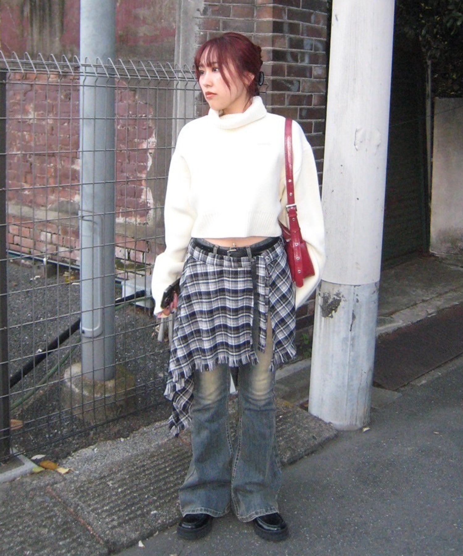 STAFF:158cm/COLOR:WHITE/SIZE:F