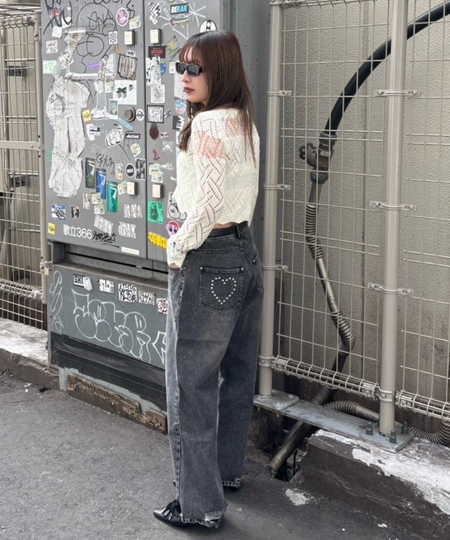 STAFF:161cm/COLOR:BLACK/SIZE:S