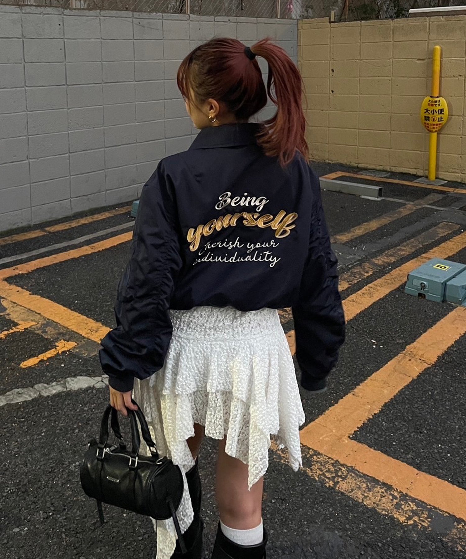 STAFF:153cm/COLOR:NAVY/SIZE:F