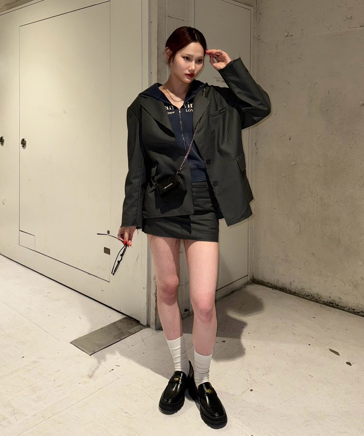 STAFF:167cm/COLOR:GRAY/SIZE:F