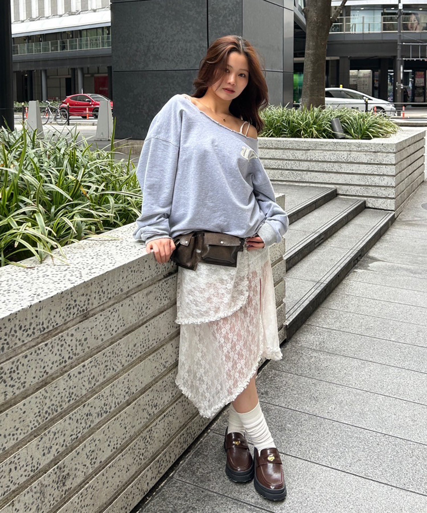 STAFF:157cm/COLOR:WHITE/SIZE:F