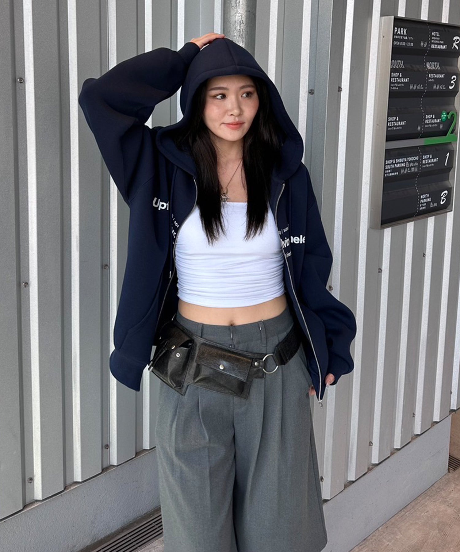 STAFF:164cm/COLOR:NAVY/SIZE:F