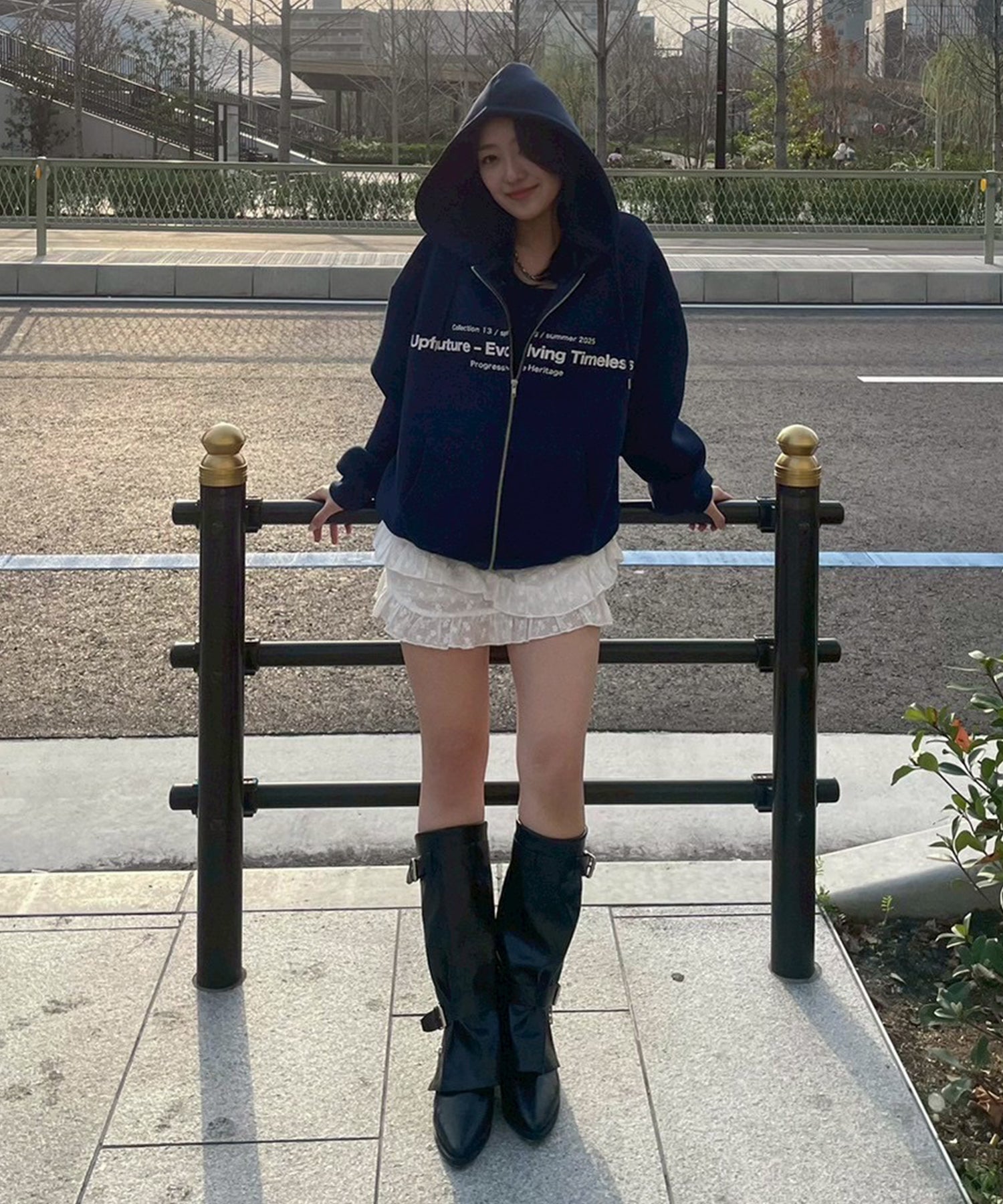 STAFF:157cm/COLOR:NAVY/SIZE:F