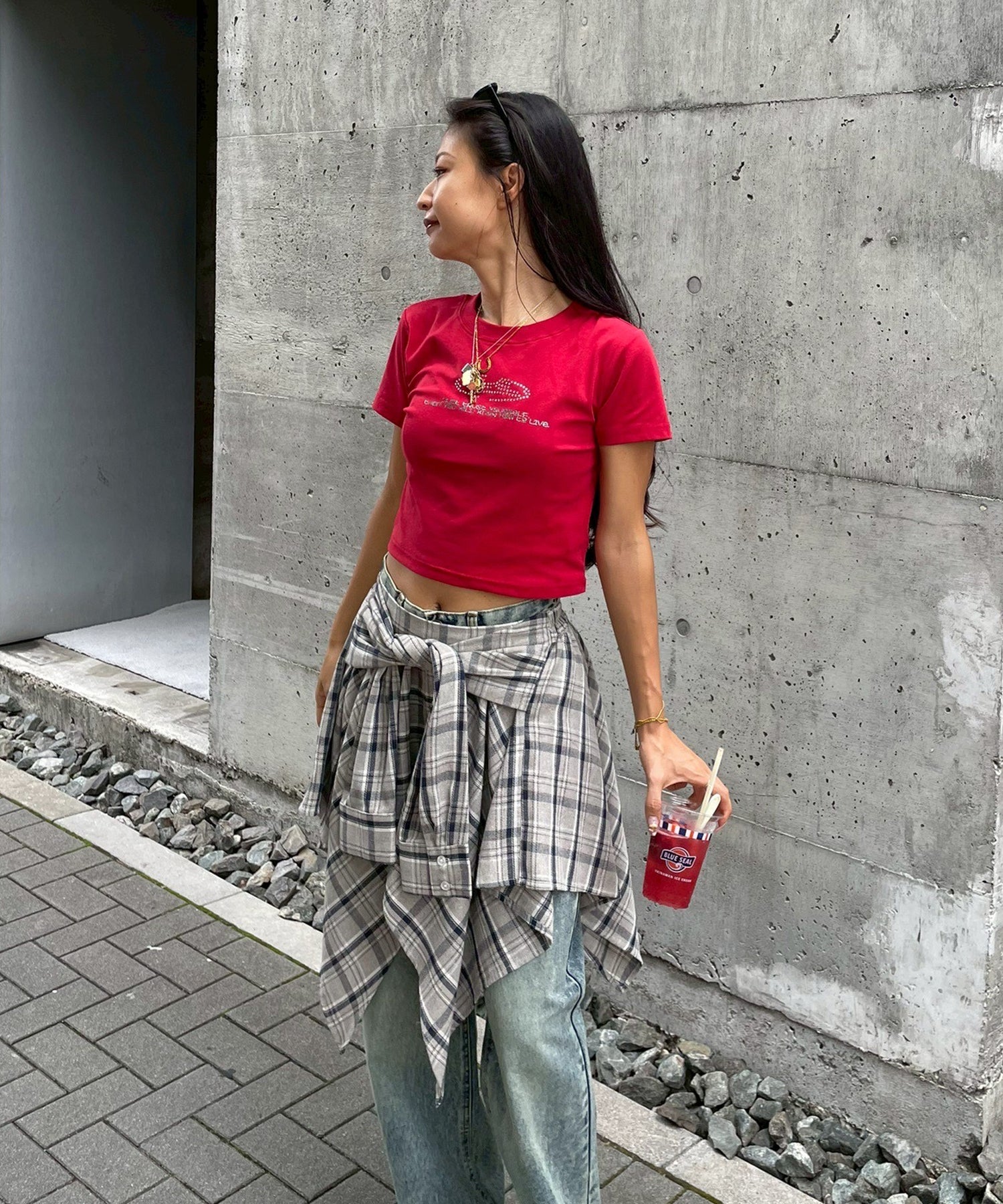 STAFF:155cm/COLOR:RED/SIZE:F