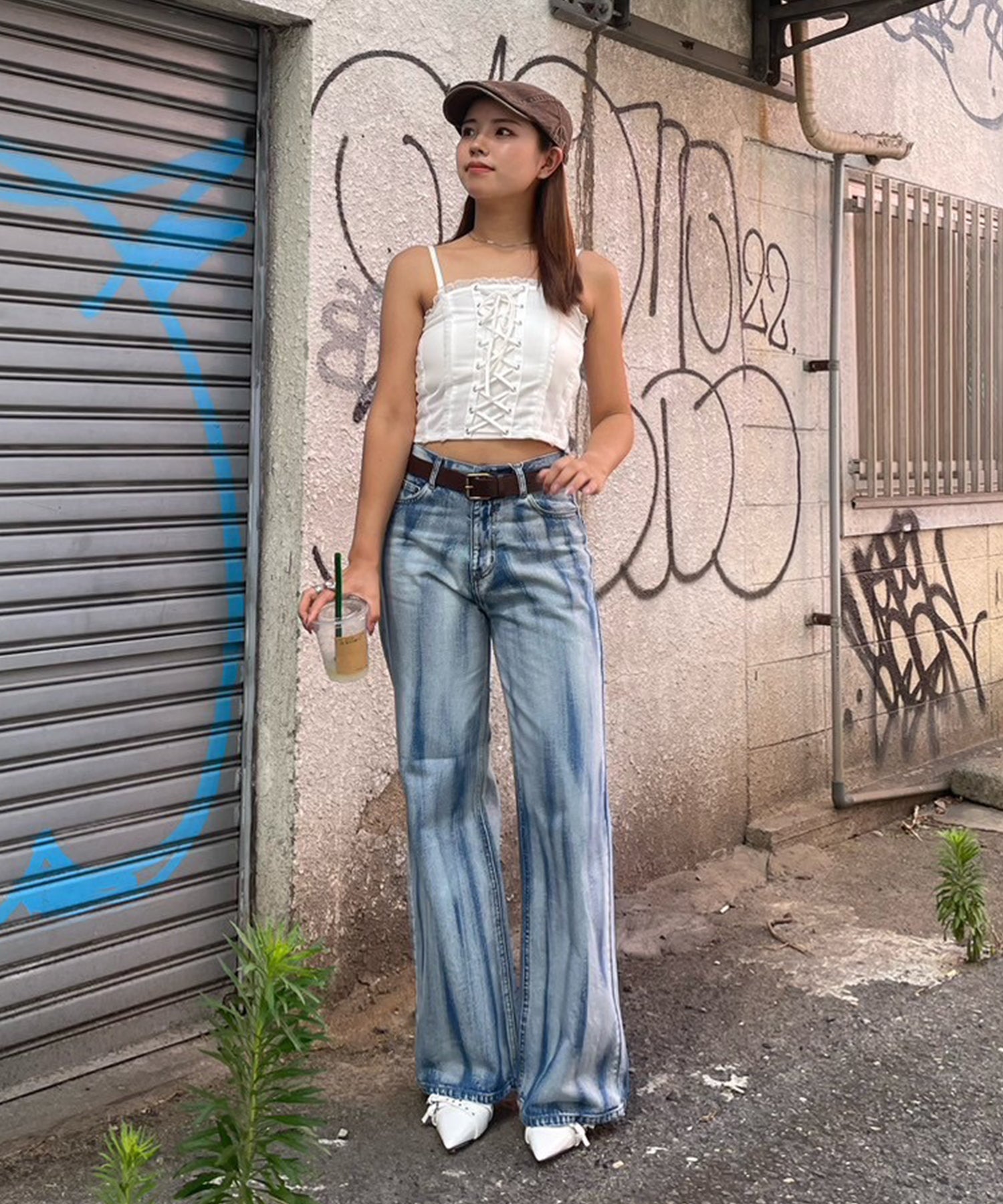 STAFF:163cm/COLOR:BLUE/SIZE:25
