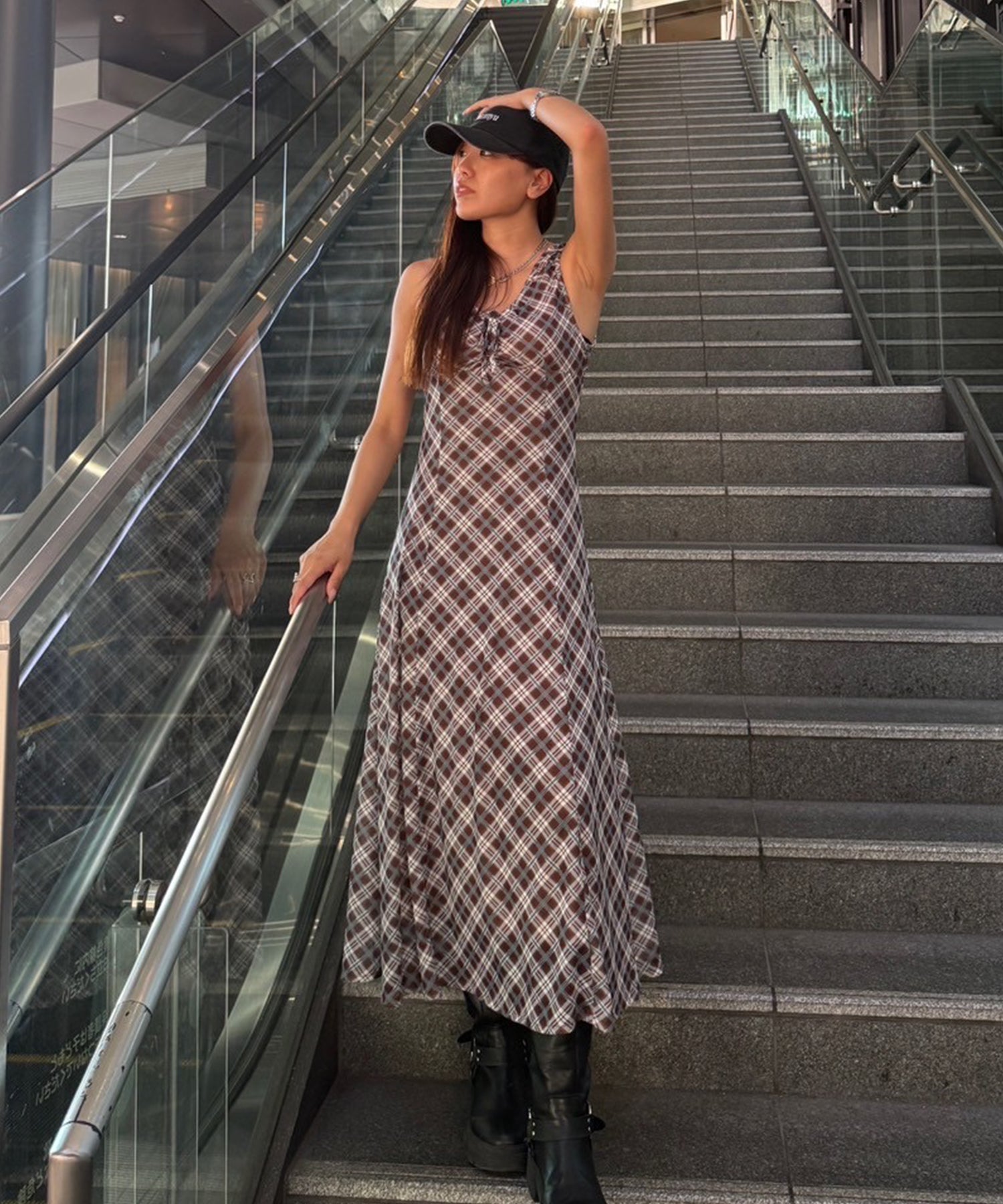 STAFF:162cm/COLOR:BROWN/SIZE:M