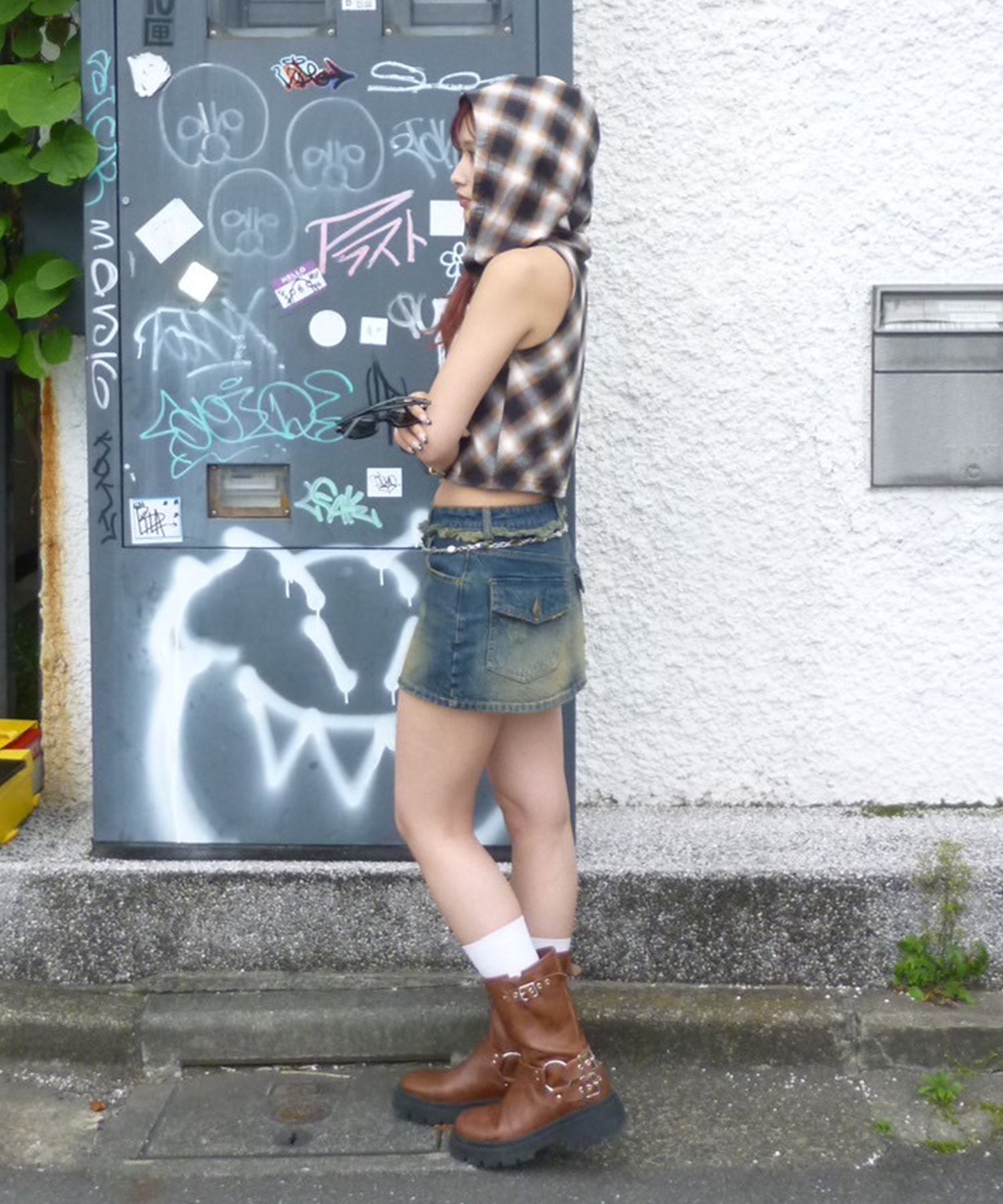 STAFF:163cm/COLOR:BROWN/SIZE:F