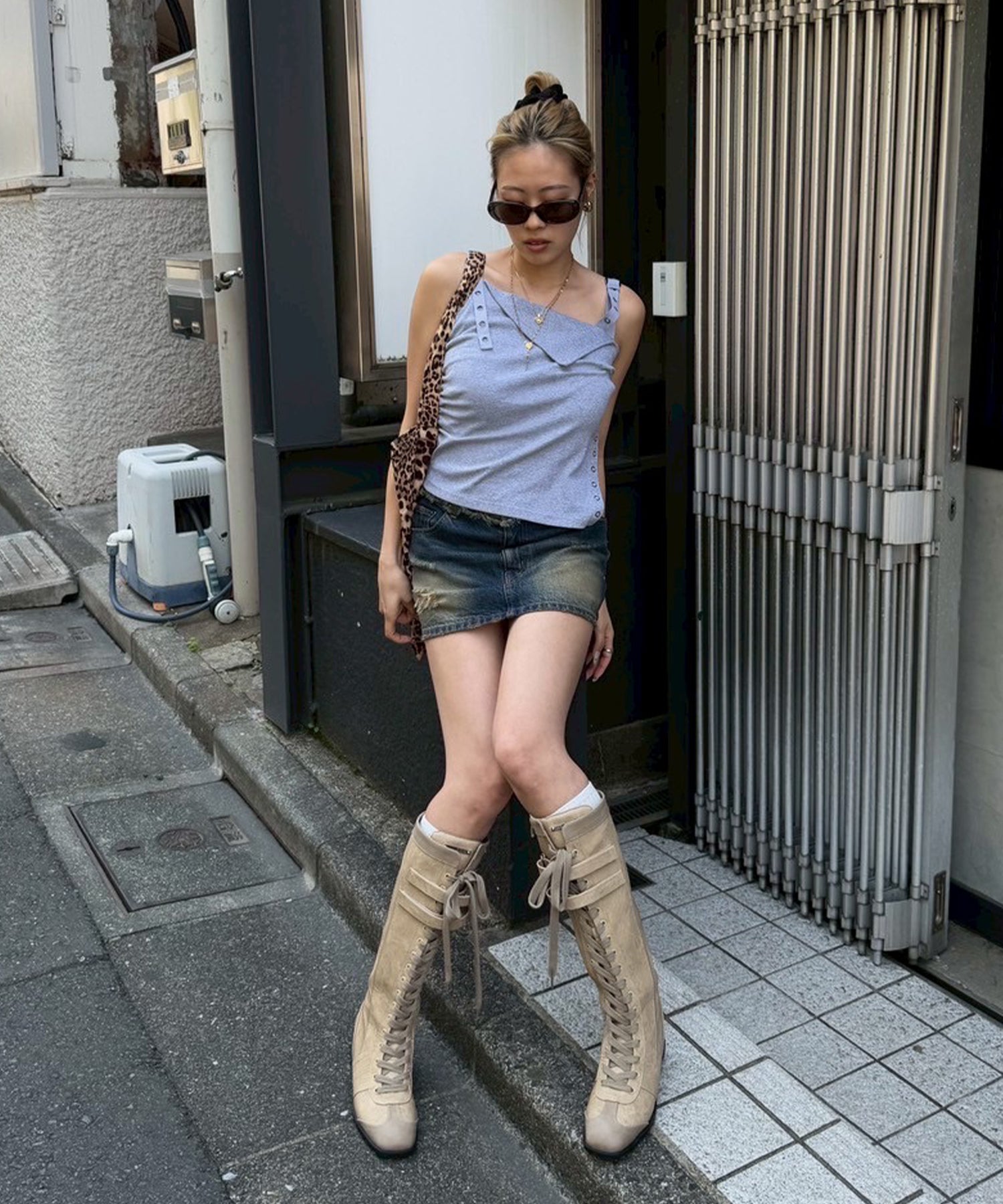 STAFF:160cm/COLOR:BLUE/SIZE:S