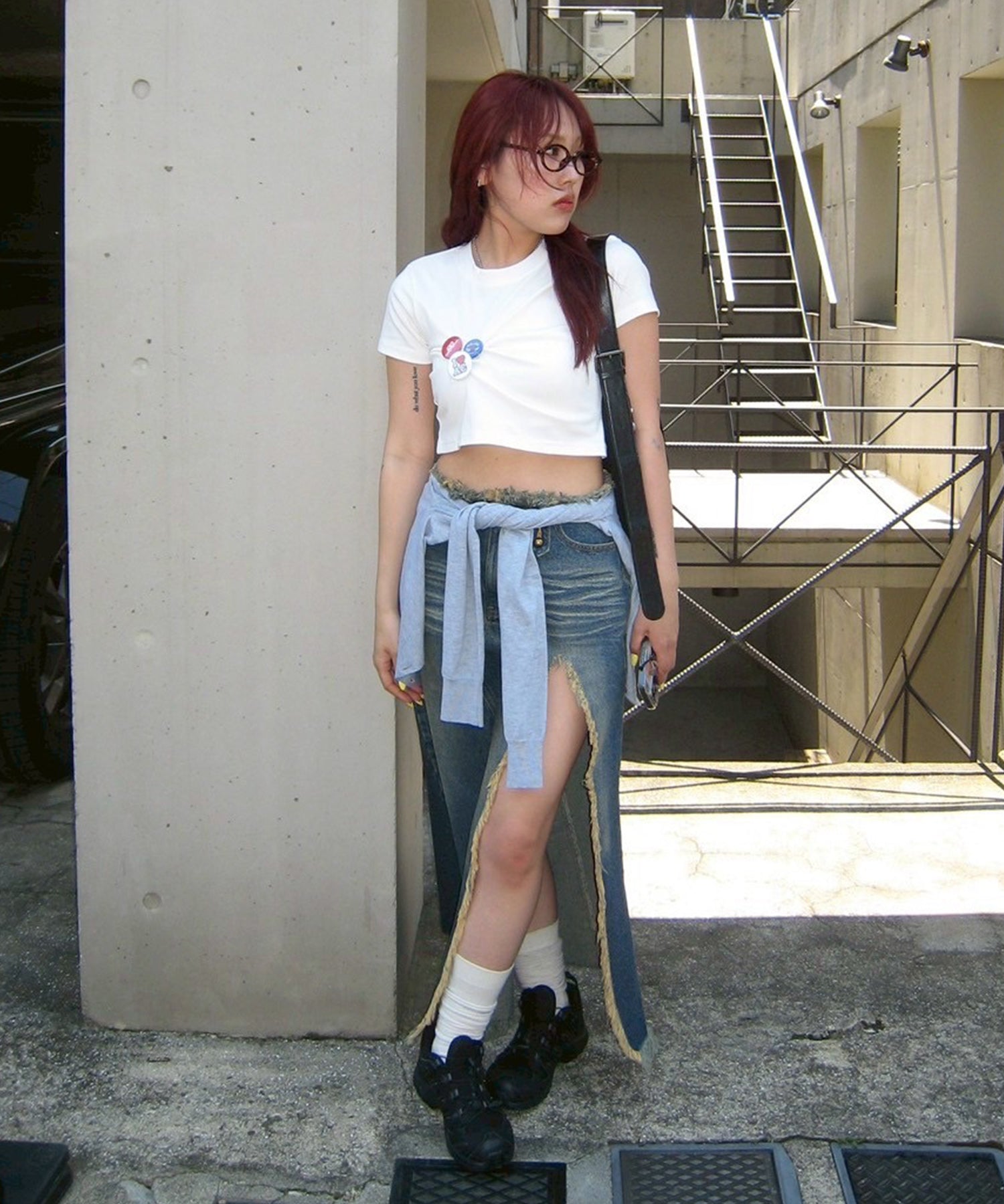 STAFF:158cm/COLOR:BLUE/SIZE:M