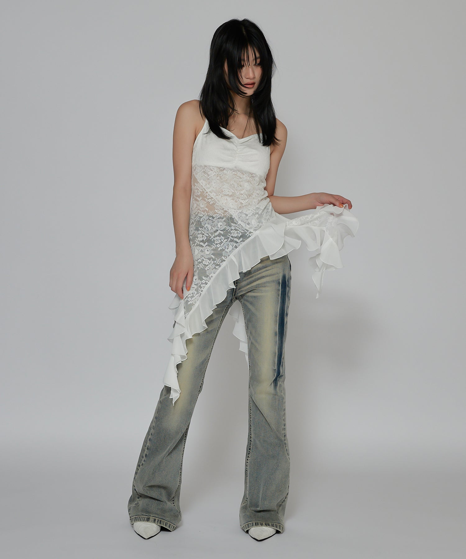 MODEL:159cm/COLOR:LIGHT BLUE/SIZE:M