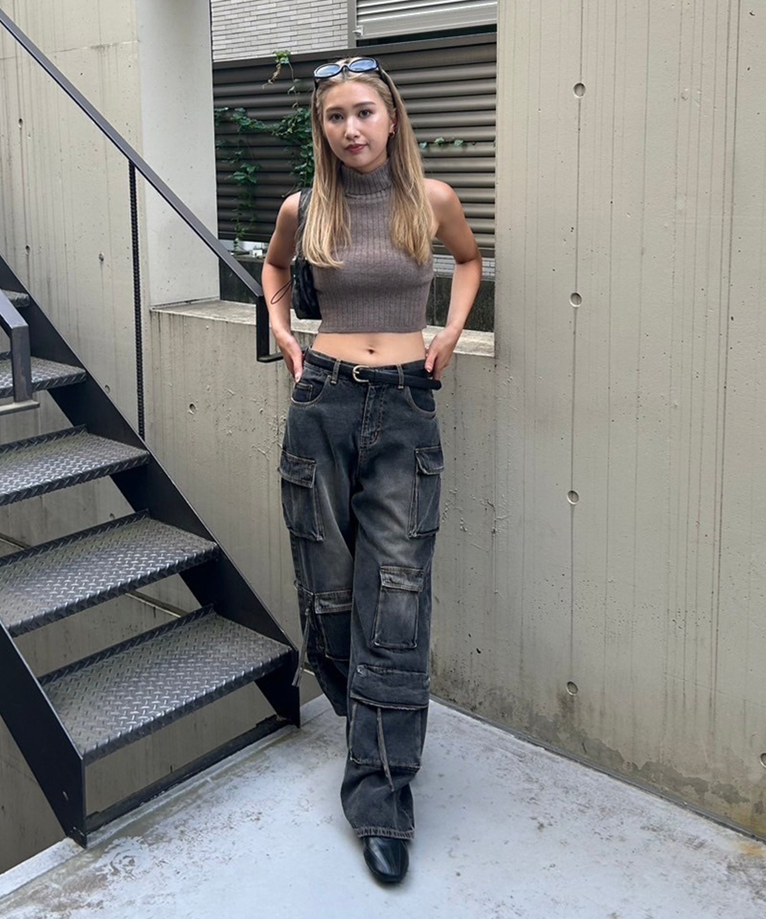 STAFF:163cm/COLOR:BROWN/SIZE:F