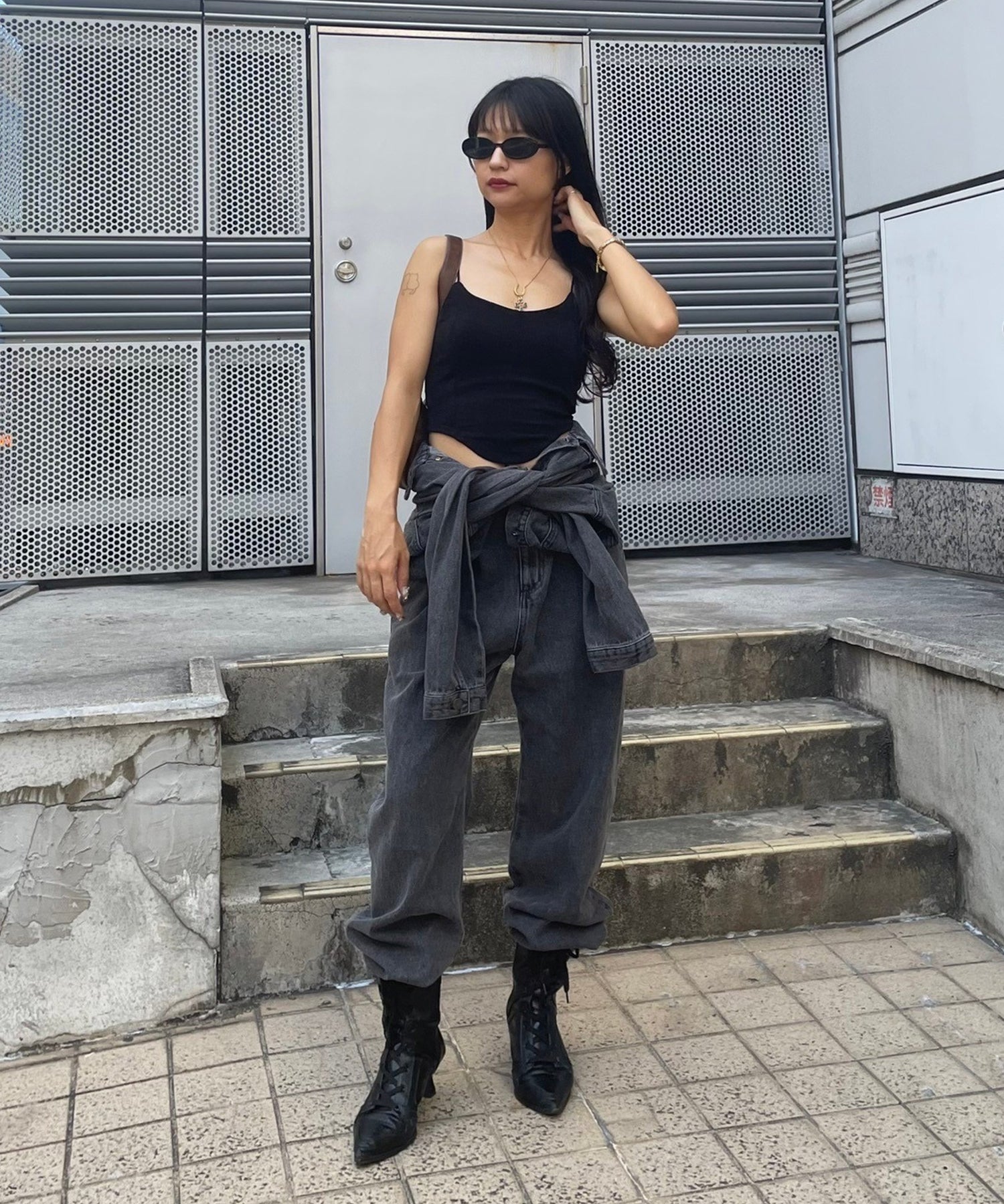 STAFF:155cm/COLOR:BLACK/SIZE:F