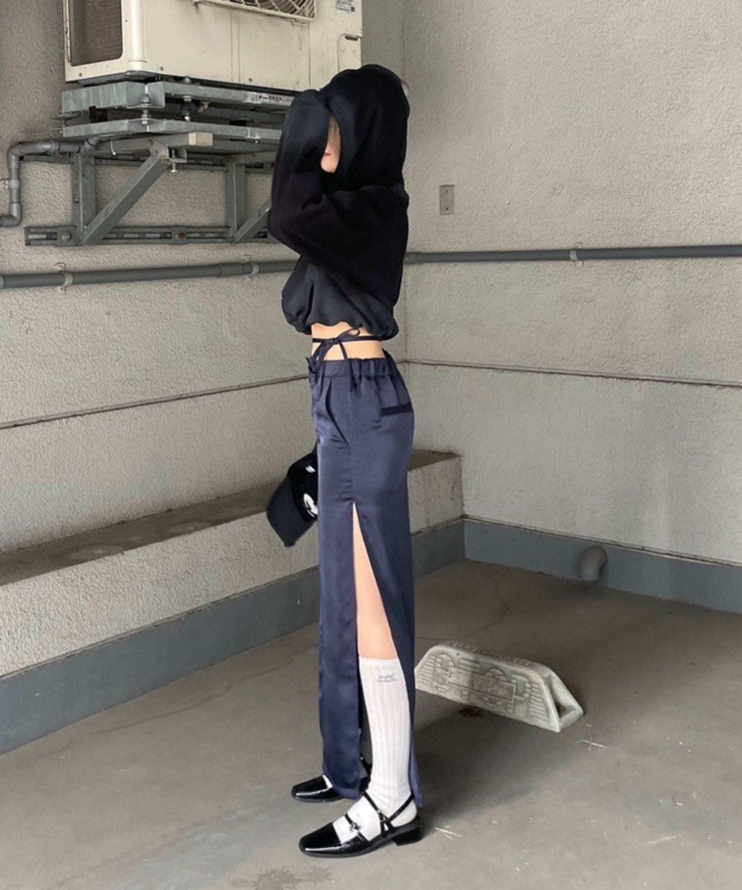 STAFF:162cm/COLOR:NAVY/SIZE:F