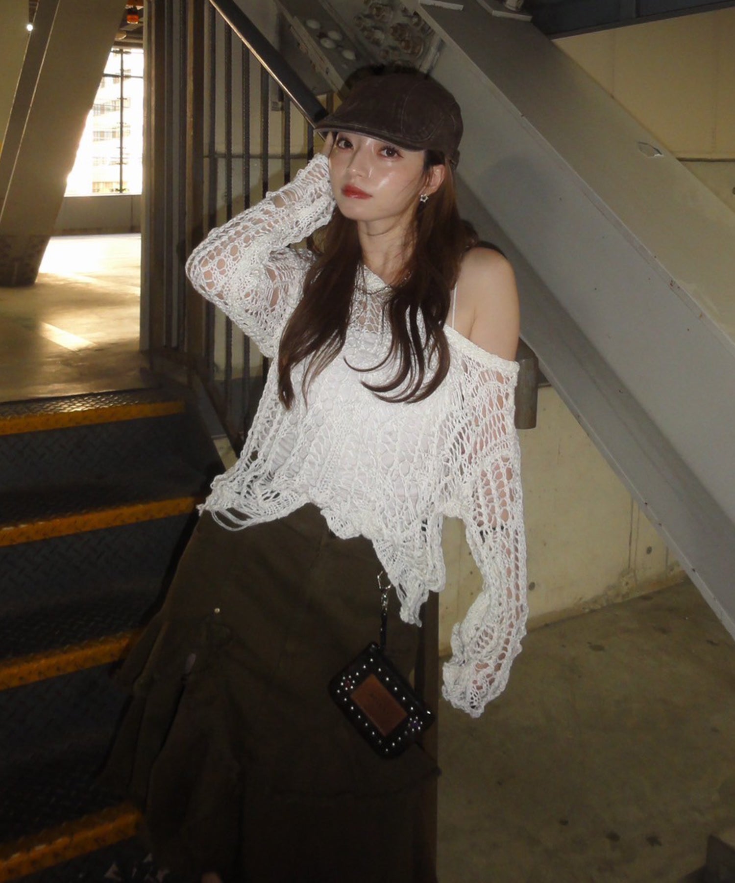 STAFF:153cm/COLOR:WHITE/SIZE:F