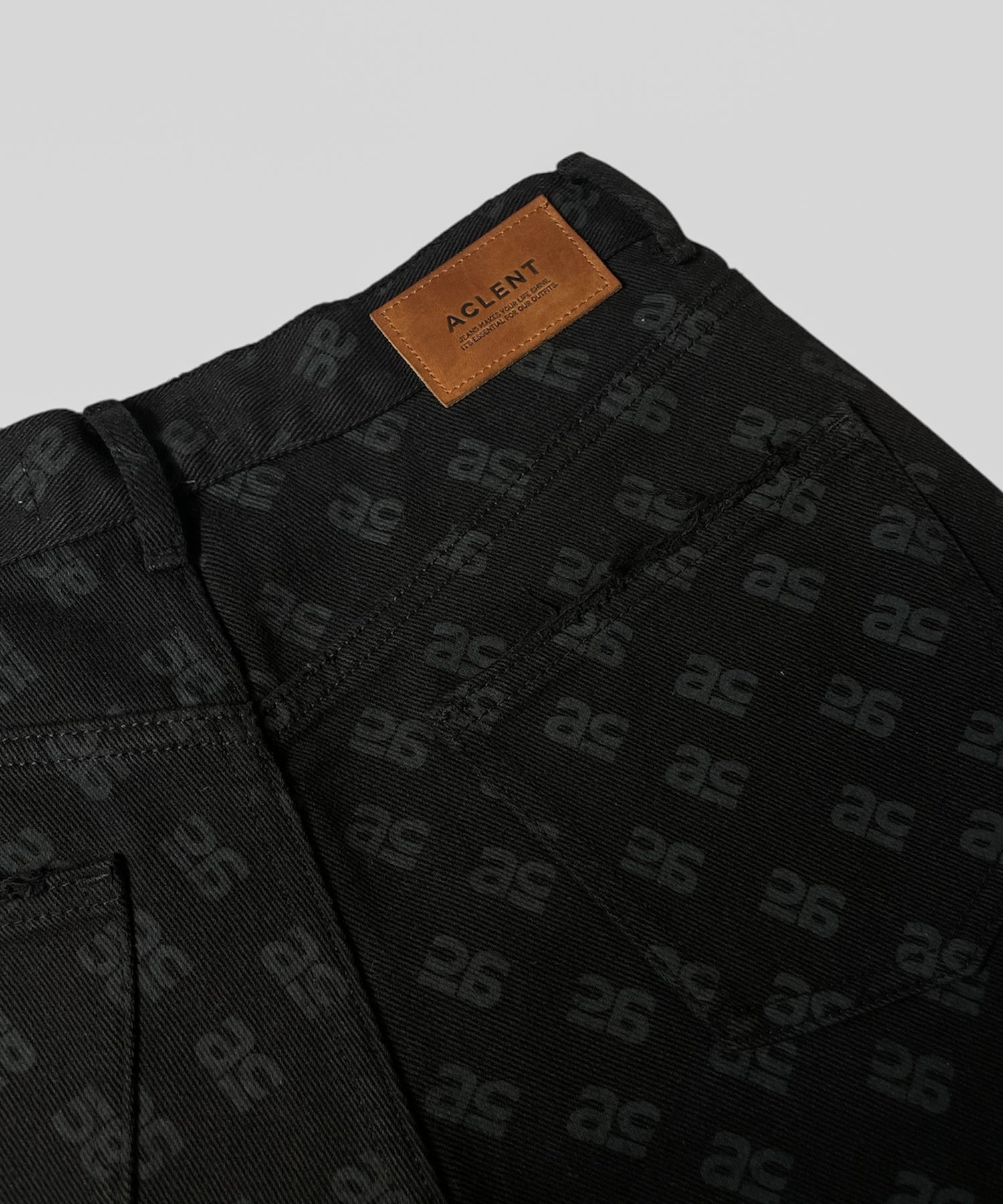 Logo print J/W wide straight pants