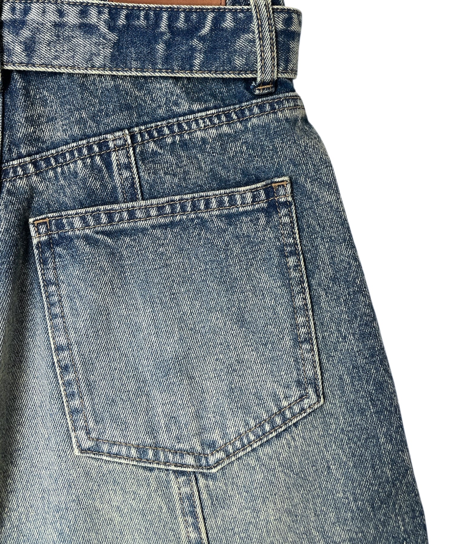 ノースリーブデニムオールインワン