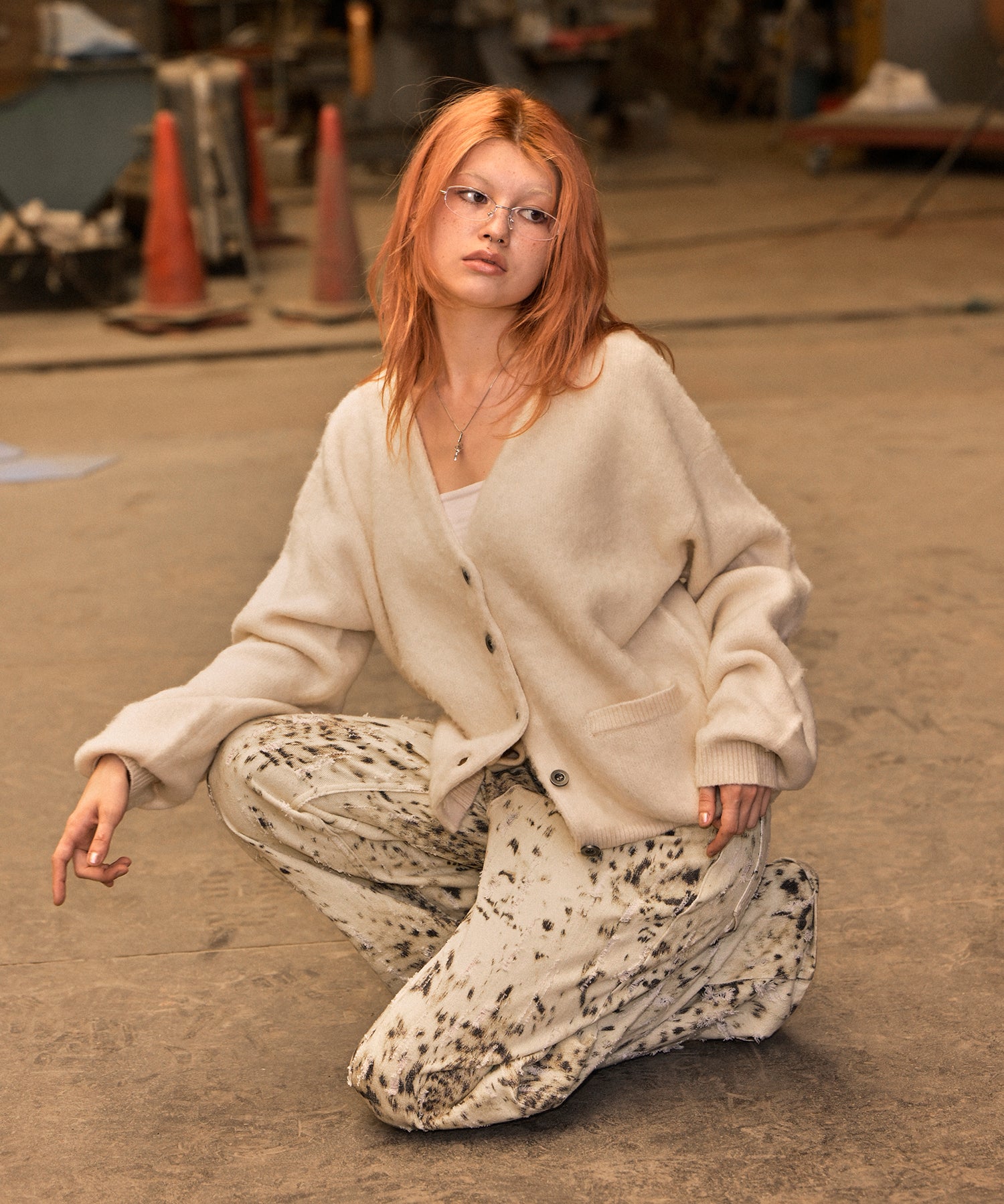 MODEL:170cm/COLOR:IVORY/SIZE:F