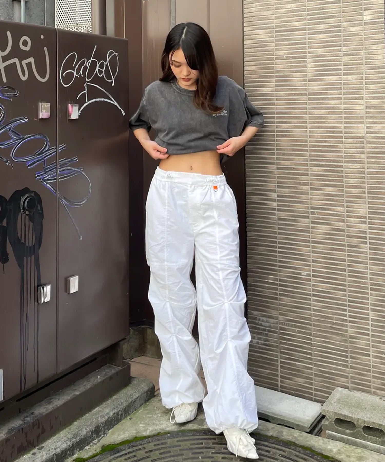 STAFF:153cm/COLOR:WHITE/SIZE:F