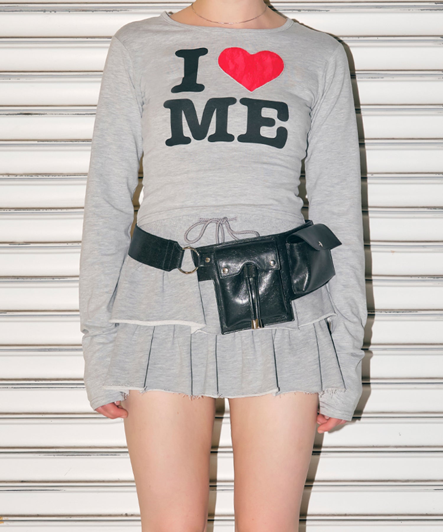 MODEL:170cm/COLOR:GRAY/SIZE:F