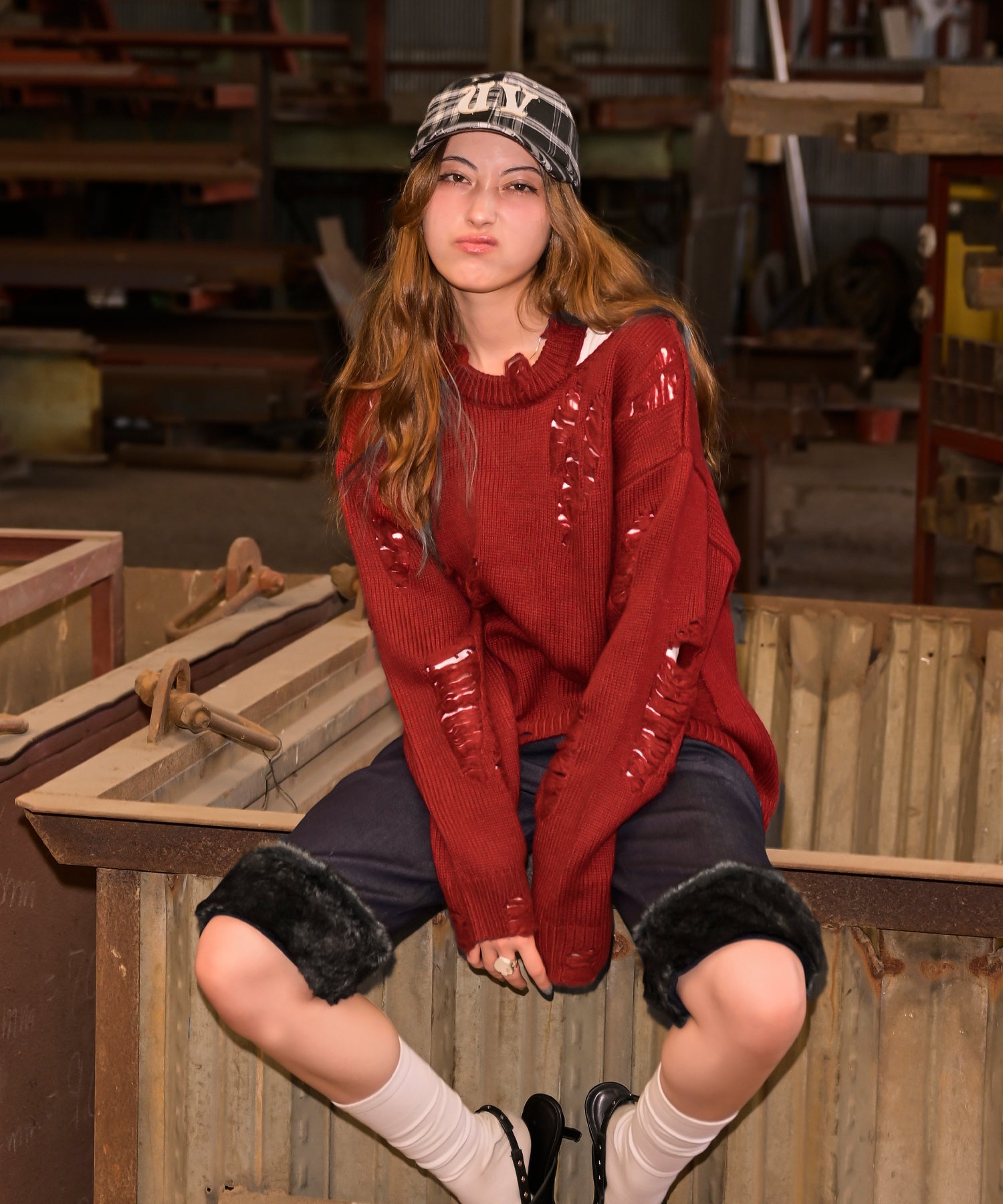 MODEL:163cm/COLOR:RED/SIZE:F