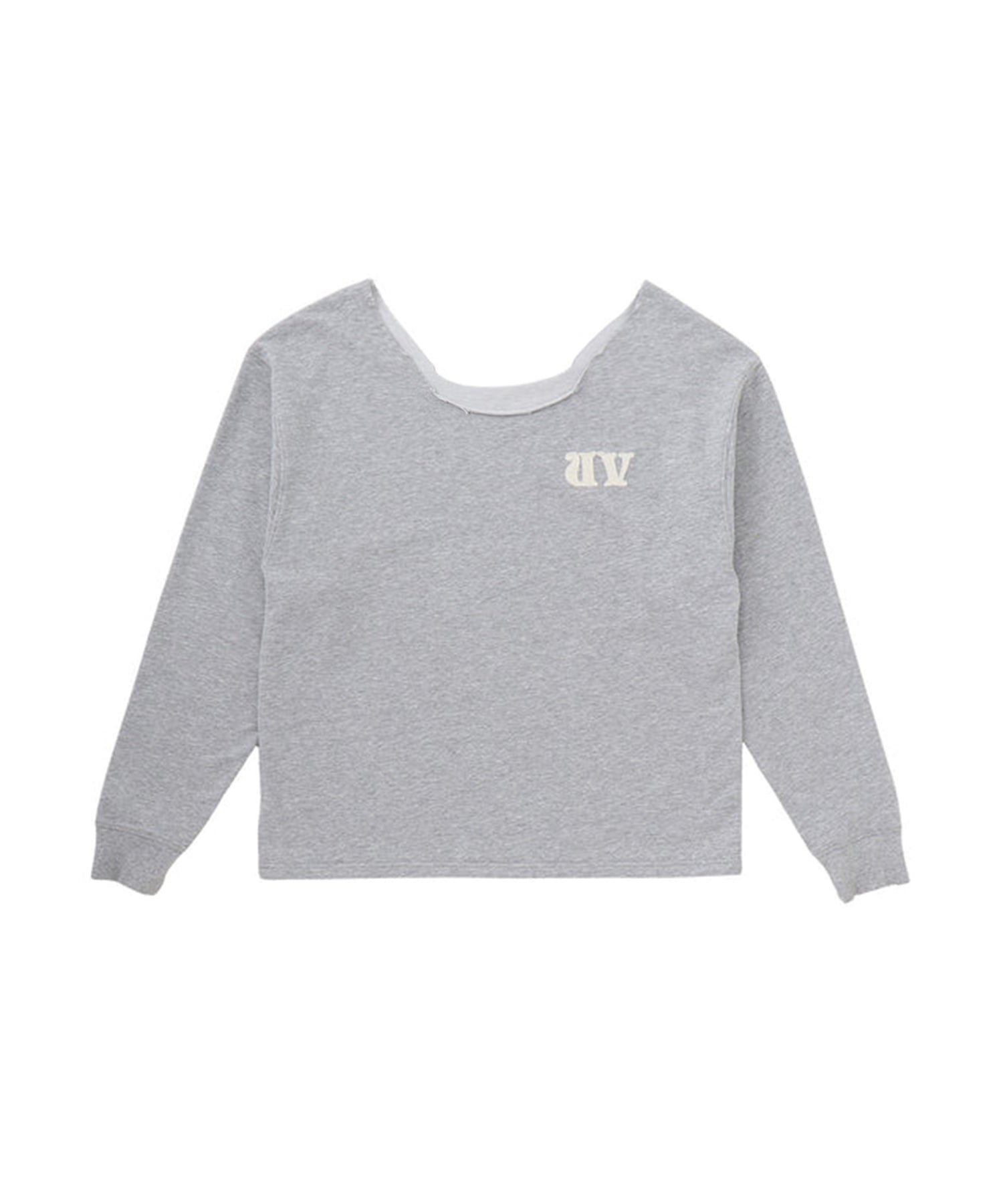 カットオフワンショルダールーズスウェット