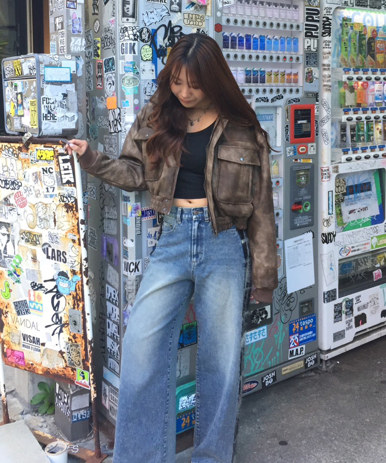 STAFF162cm/COLOR:BROWN/SIZE:F