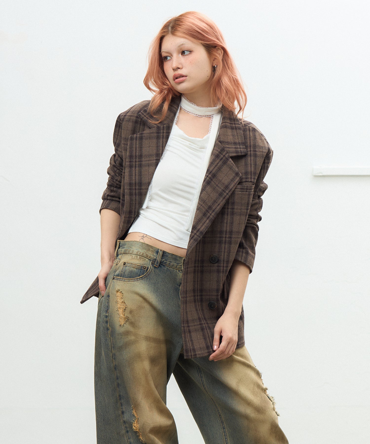 MODEL:170cm/COLOR:BEIGE/SIZE:M