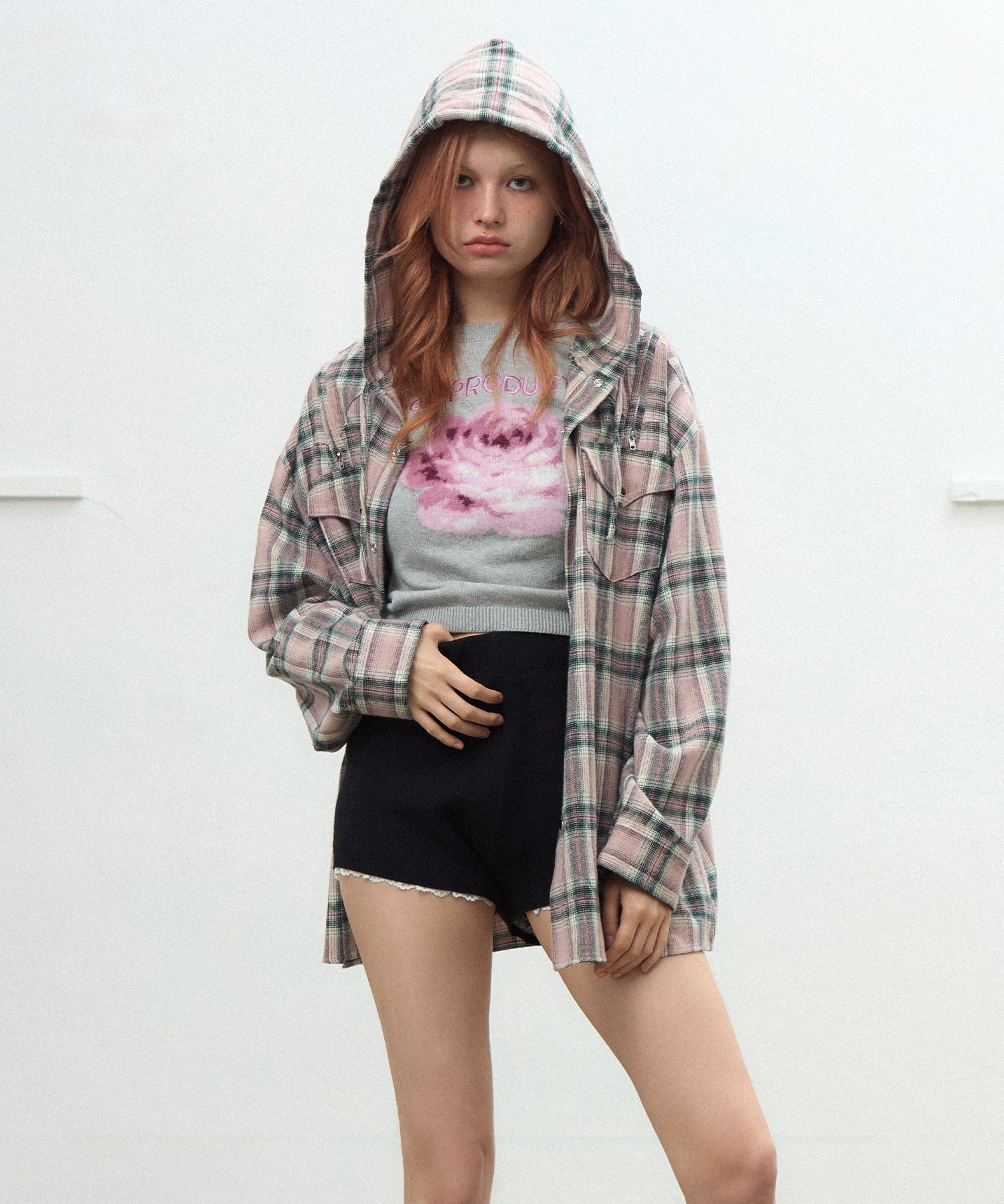 MODEL:170cm/COLOR:PINK/SIZE:F