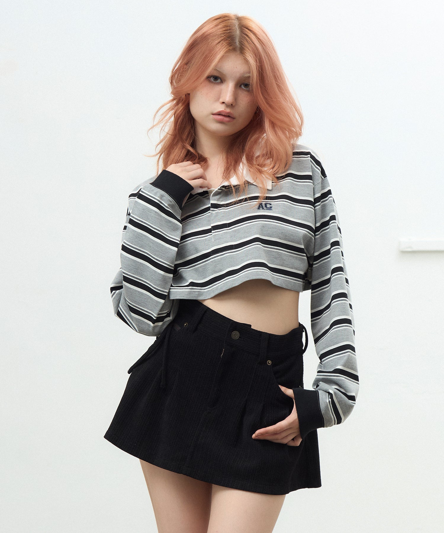 MODEL:170cm/COLOR:GRAY/SIZE:F