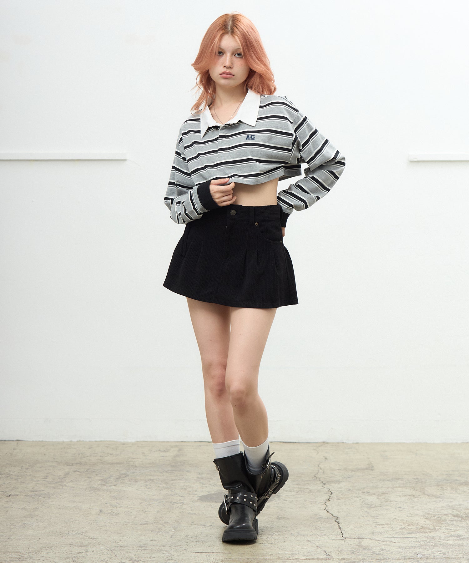 MODEL:170cm/COLOR:BLACK/SIZE:M