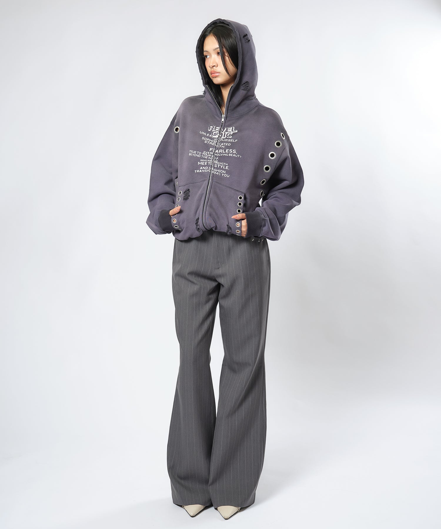 MODEL:170cm/COLOR:NAVY/SIZE:F