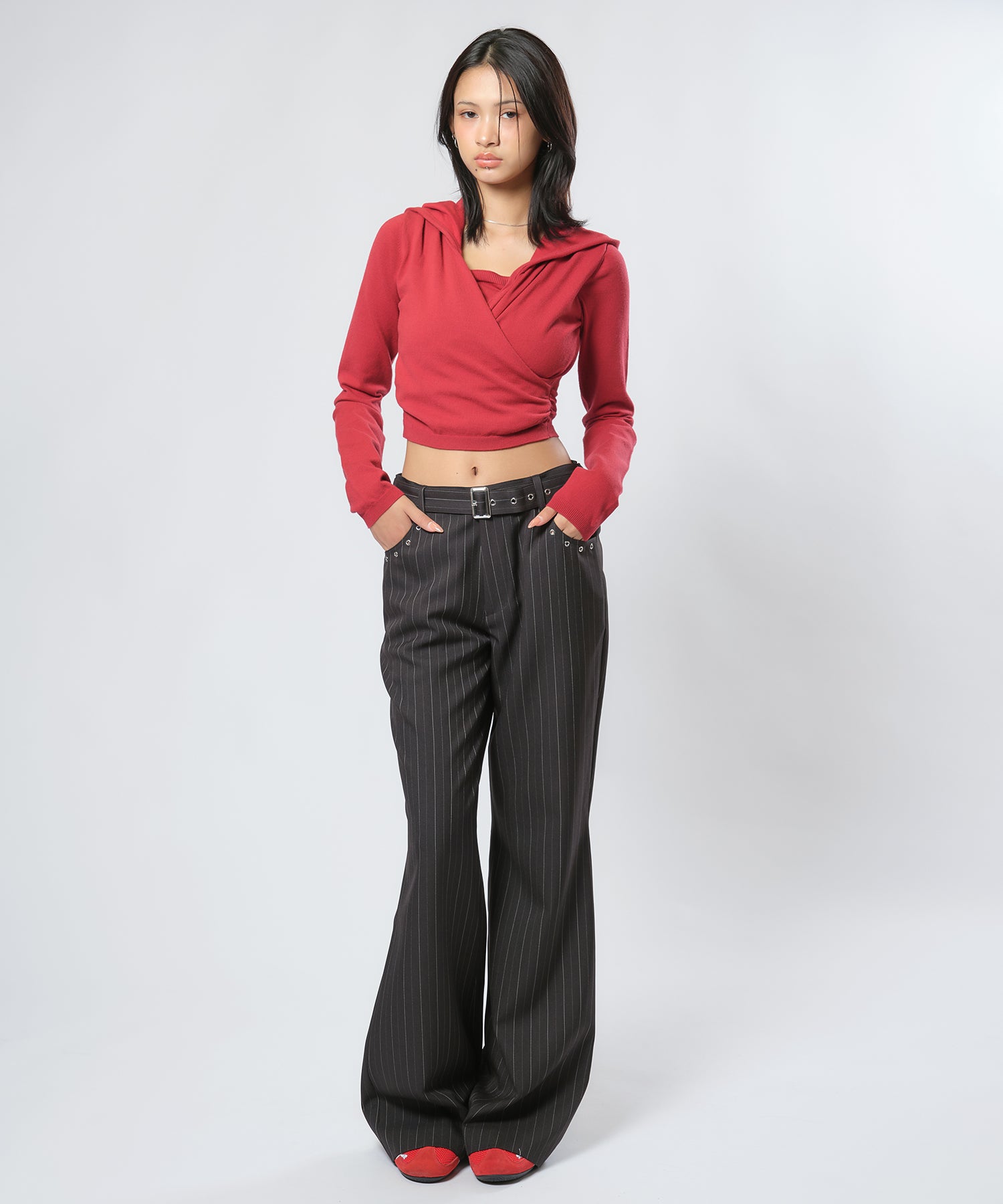 MODEL:170cm/COLOR:RED/SIZE:F