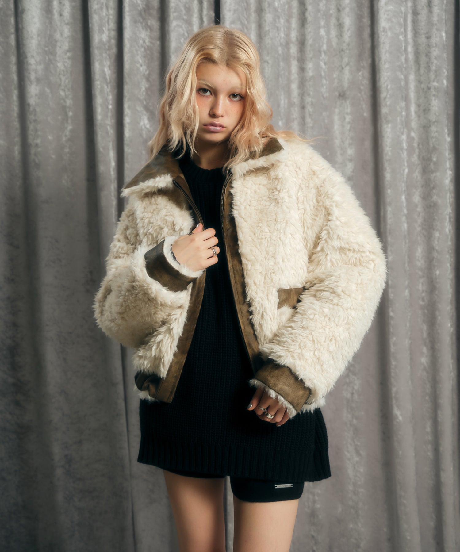 MODEL:170cm/COLOR:IVORY/SIZE:F