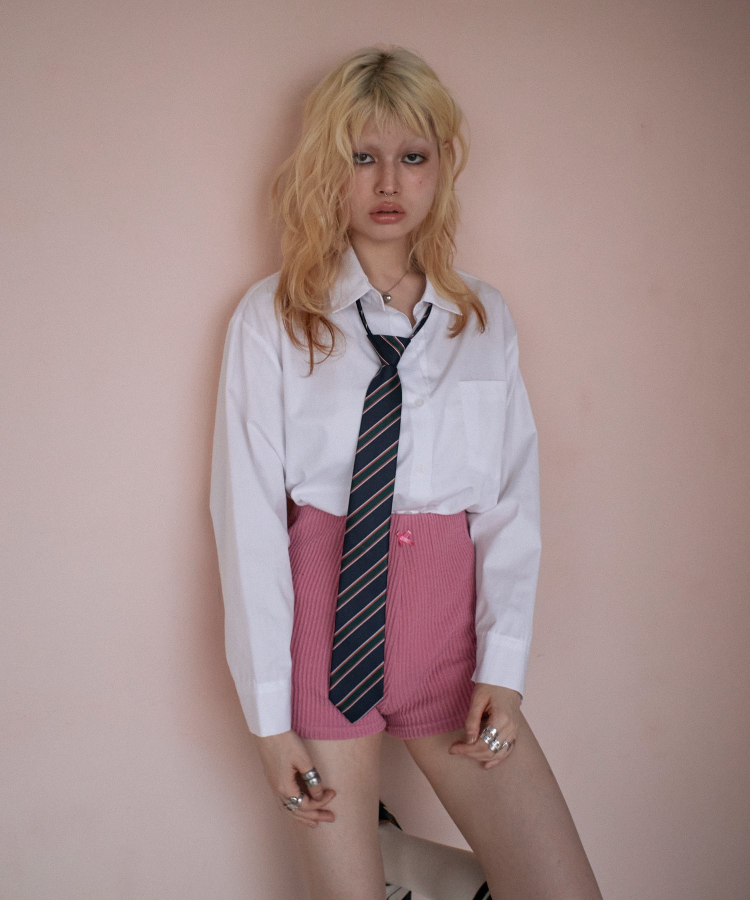 MODEL:170cm/COLOR:PINK/SIZE:F