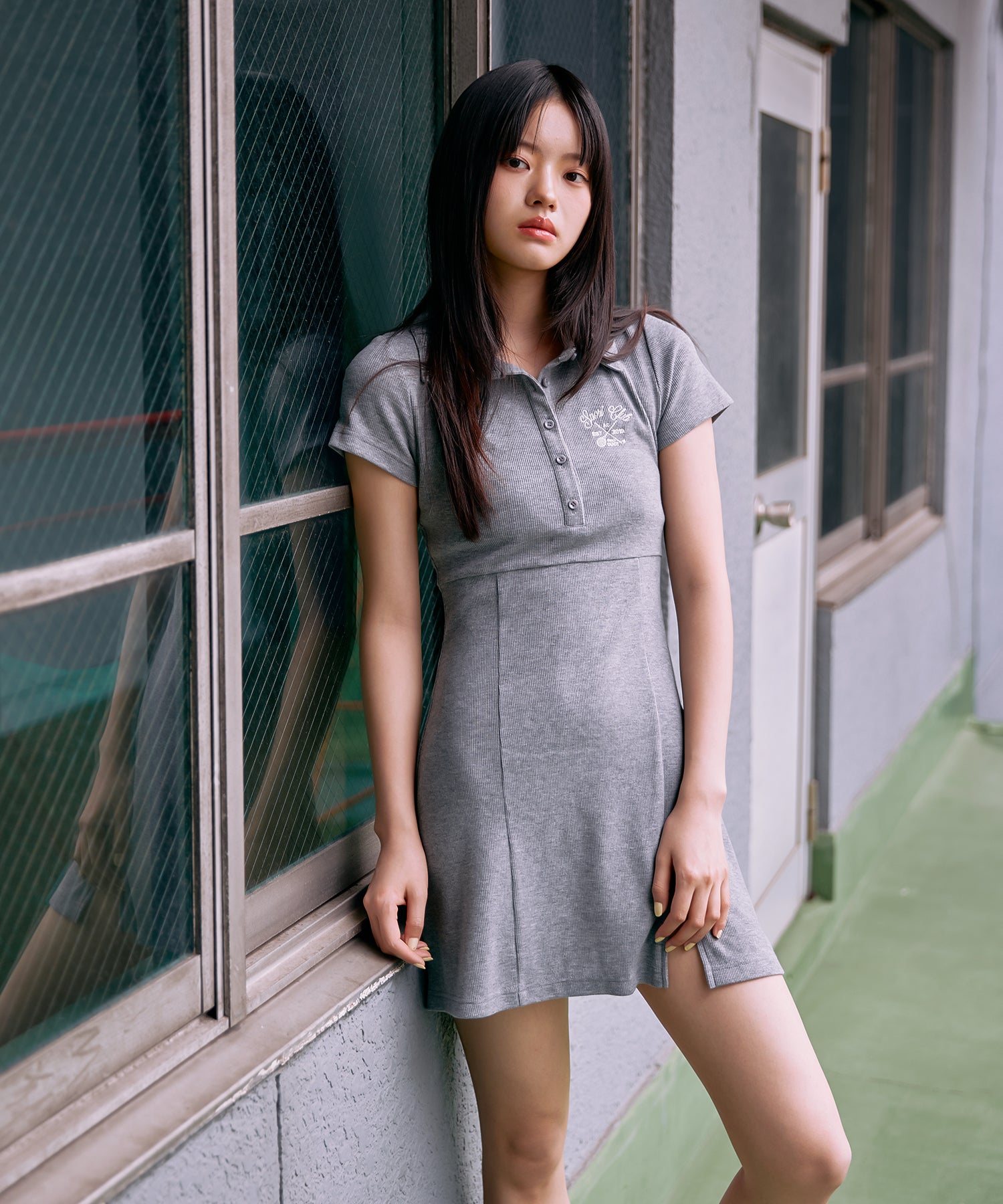 MODEL:168cm/COLOR:GRAY/SIZE:F