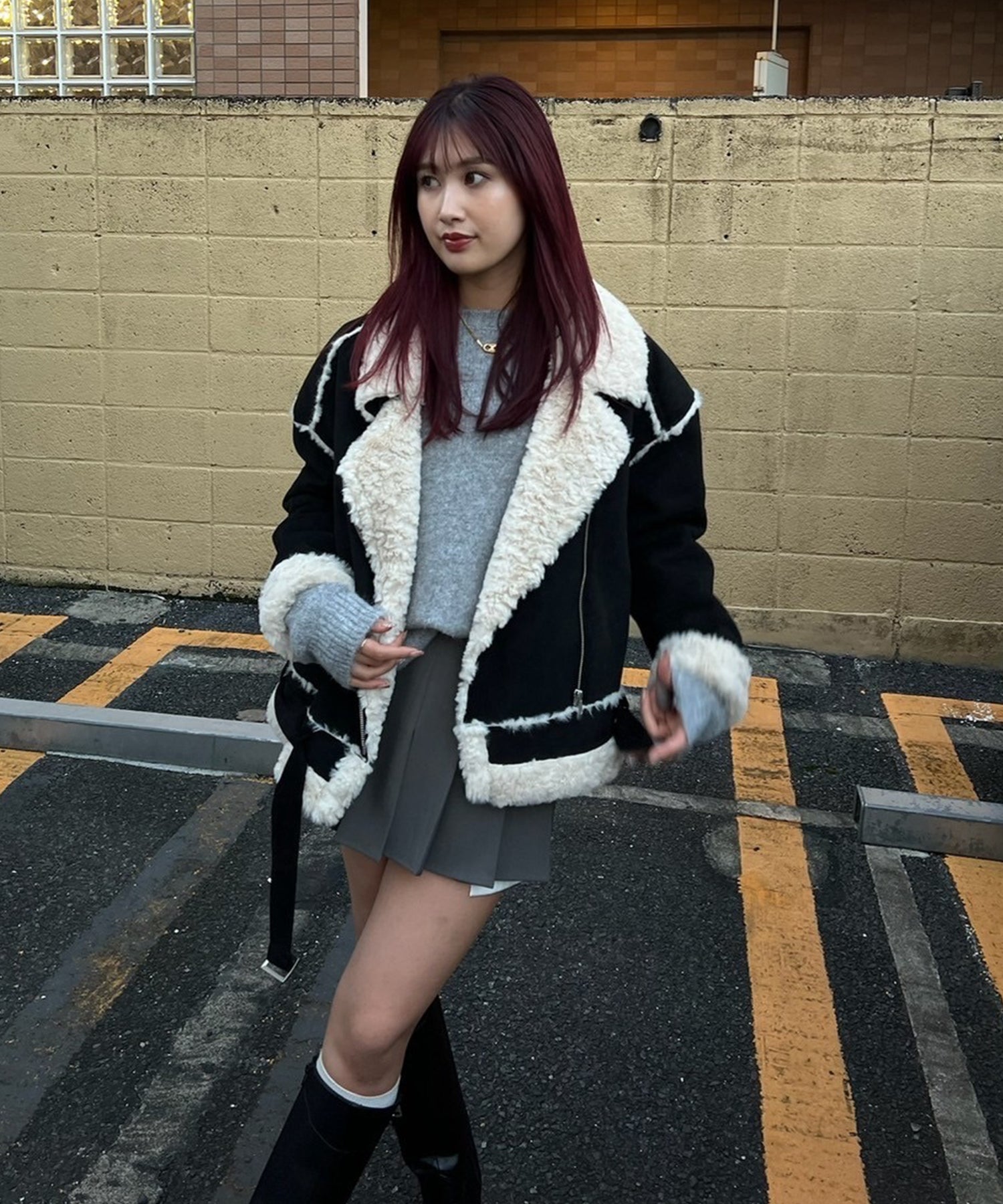 STAFF:163cm/COLOR:BLACK/SIZE:F